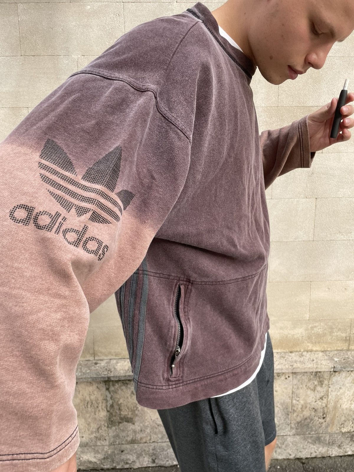 Adidas 80s Vintage Adidas Brown Faded Sweatshirt Size US M / EU 48-50 / 2 - 7 Thumbnail