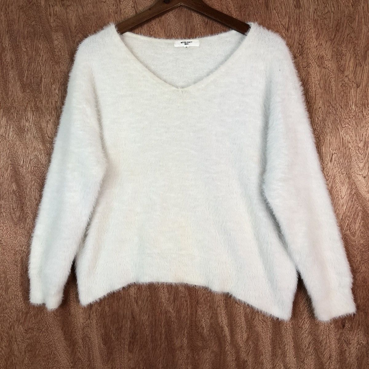 Japanese Brand Natural Beauty Basic Shag Shaggy Fur Mohair Knitwear #6682 Size US M / EU 48-50 / 2 - 3 Thumbnail