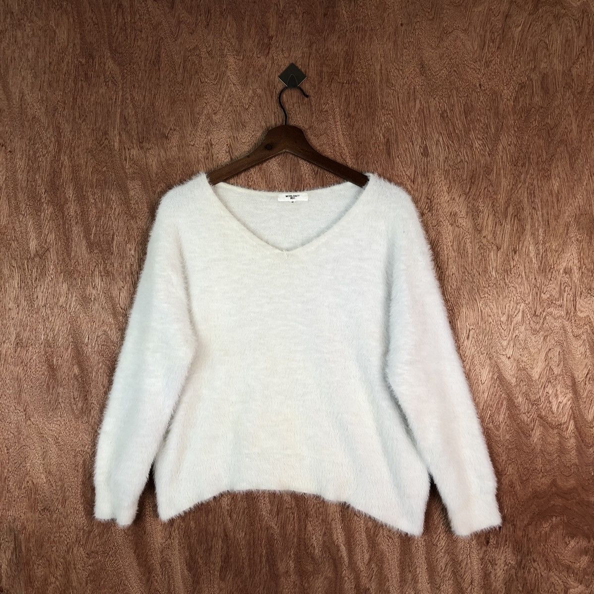 Japanese Brand Natural Beauty Basic Shag Shaggy Fur Mohair Knitwear #6682 Size US M / EU 48-50 / 2 - 1 Thumbnail