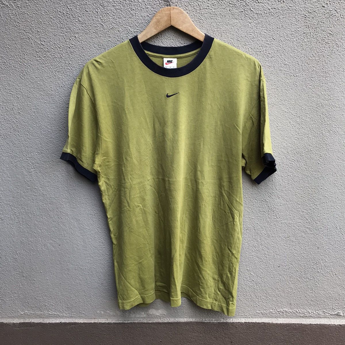 Nike Vintage NIKE center swoosh ringer tee Size US M / EU 48-50 / 2 - 1 Thumbnail
