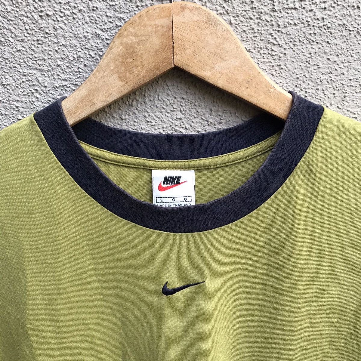 Nike Vintage NIKE center swoosh ringer tee Size US M / EU 48-50 / 2 - 3 Thumbnail