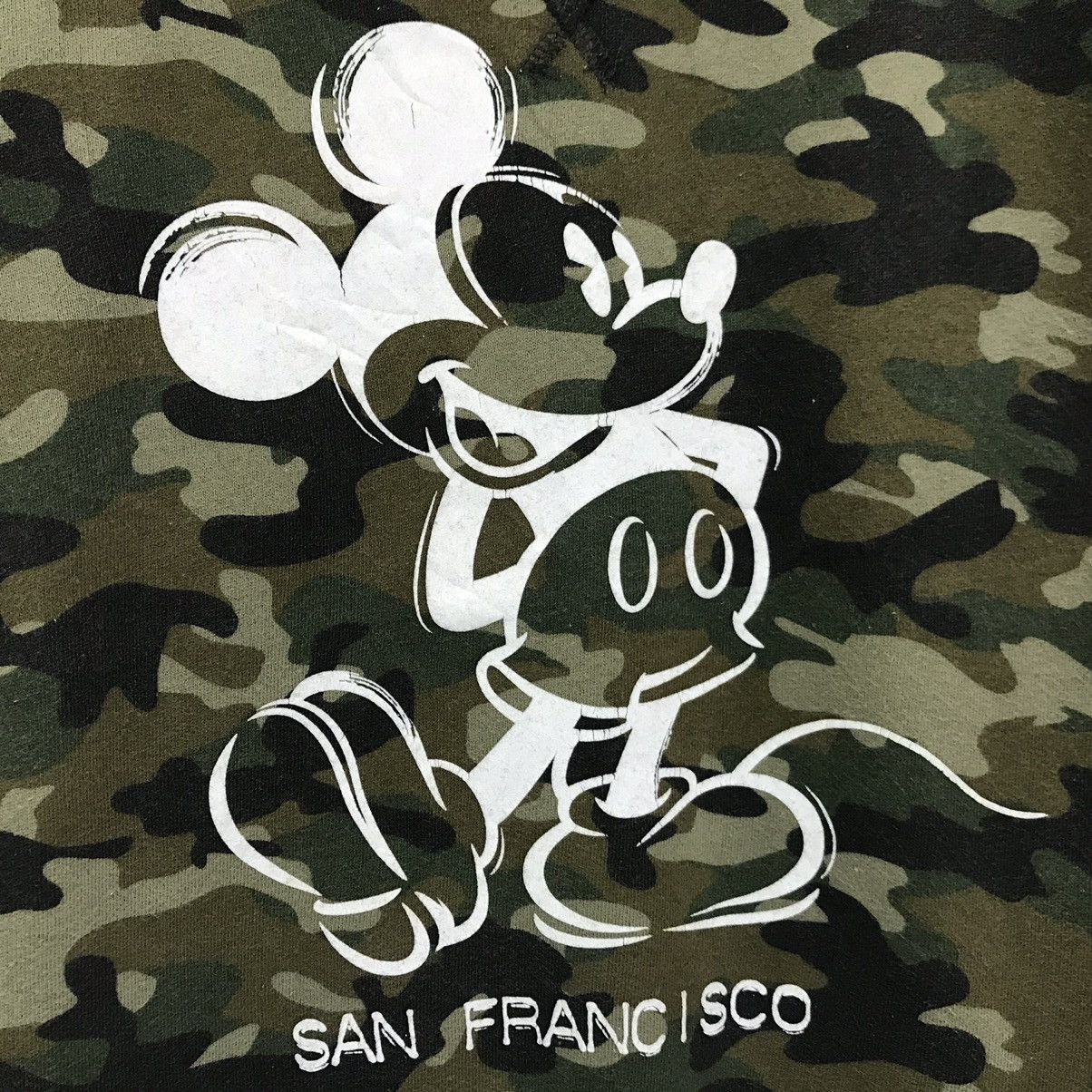 Mickey Mouse Vintage Camo Mickey Mouse Sweatshirt Disney Camouflage Size US M / EU 48-50 / 2 - 3 Thumbnail
