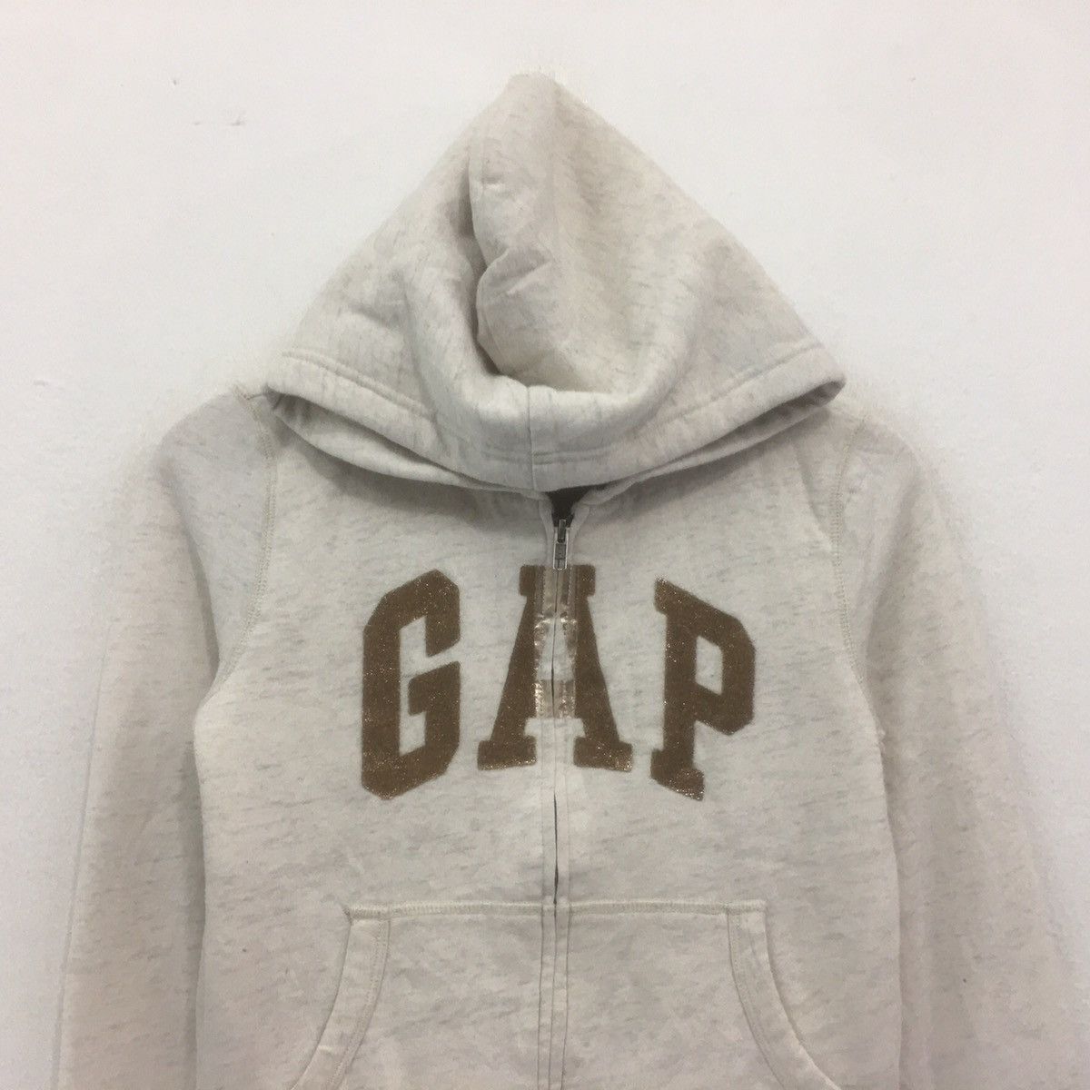 Gap × Japanese Brand Vintage GAP Fullzip Sweater Hoodie Biglogo GAP Size US XS / EU 42 / 0 - 2 Thumbnail