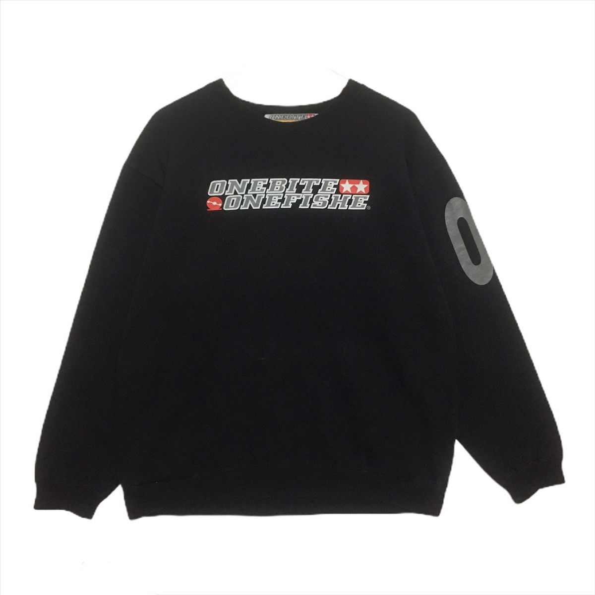 Japanese Brand Vintage One Bite One Fishe Sweatshirt Crewneck BigLogo Size US L / EU 52-54 / 3 - 1 Thumbnail