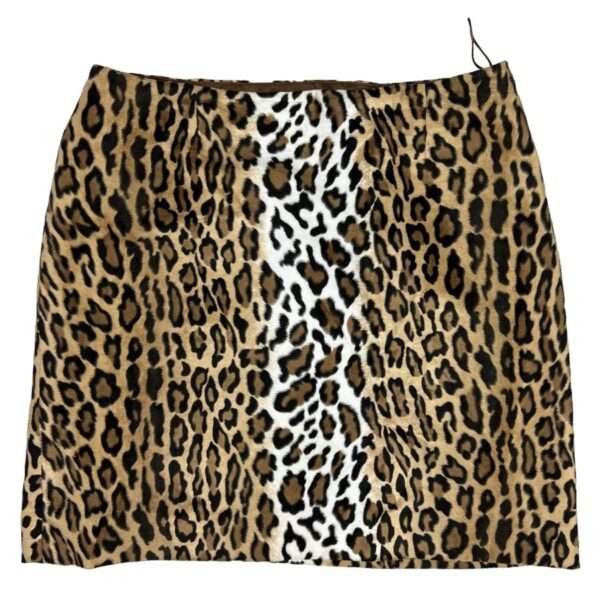 Moschino × Vintage Vintage Moschino Leopard Print Skirt Size 28" / US 6 / IT 42 - 2 Thumbnail