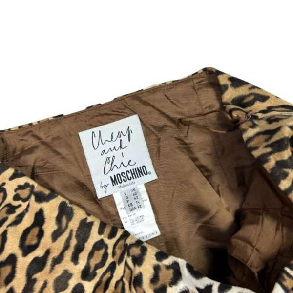 Moschino × Vintage Vintage Moschino Leopard Print Skirt Size 28" / US 6 / IT 42 - 3 Thumbnail