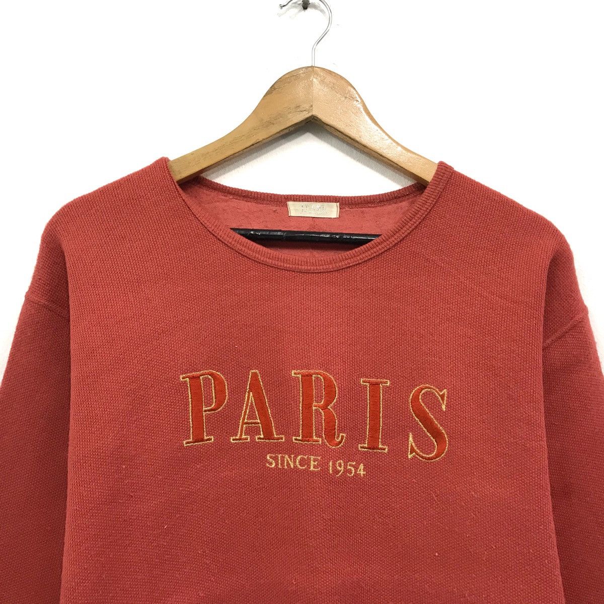 Japanese Brand × Other Vintage Paris Sweatshirt Embroidery Spellout Paris Size US M / EU 48-50 / 2 - 2 Thumbnail