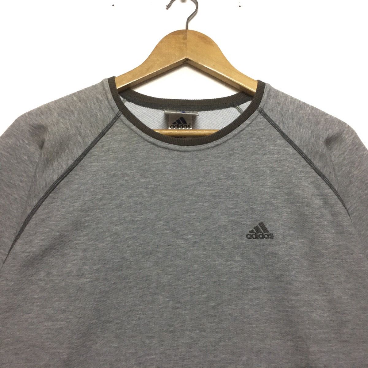 Adidas × Japanese Brand Vintage Adidas Sweatshirt Crewneck Small Spellout Treafoil Size US M / EU 48-50 / 2 - 2 Thumbnail