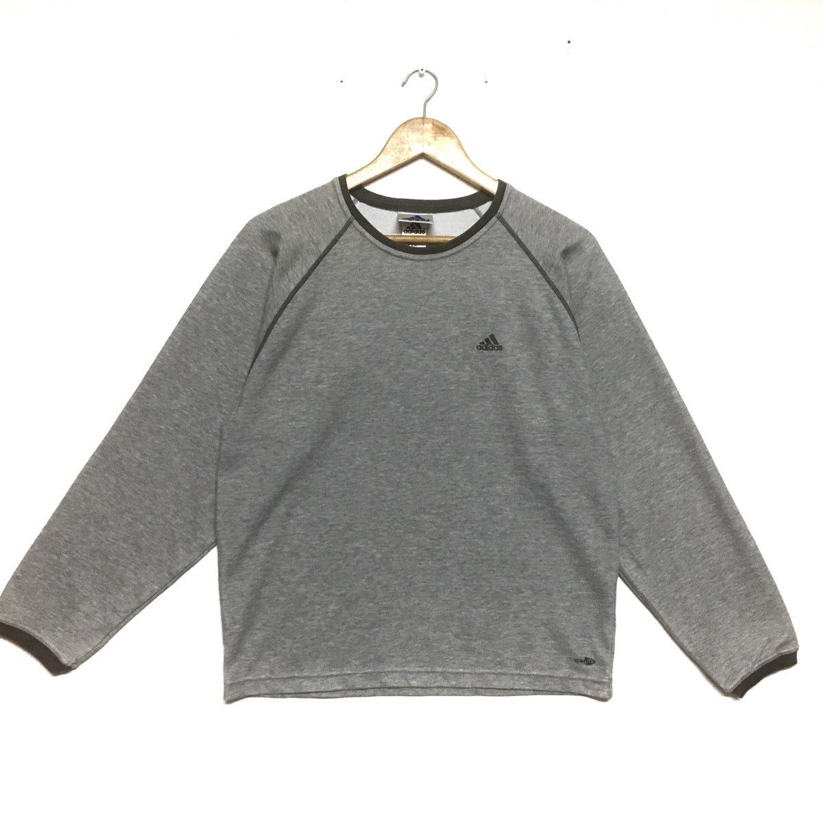 Adidas × Japanese Brand Vintage Adidas Sweatshirt Crewneck Small Spellout Treafoil Size US M / EU 48-50 / 2 - 1 Thumbnail