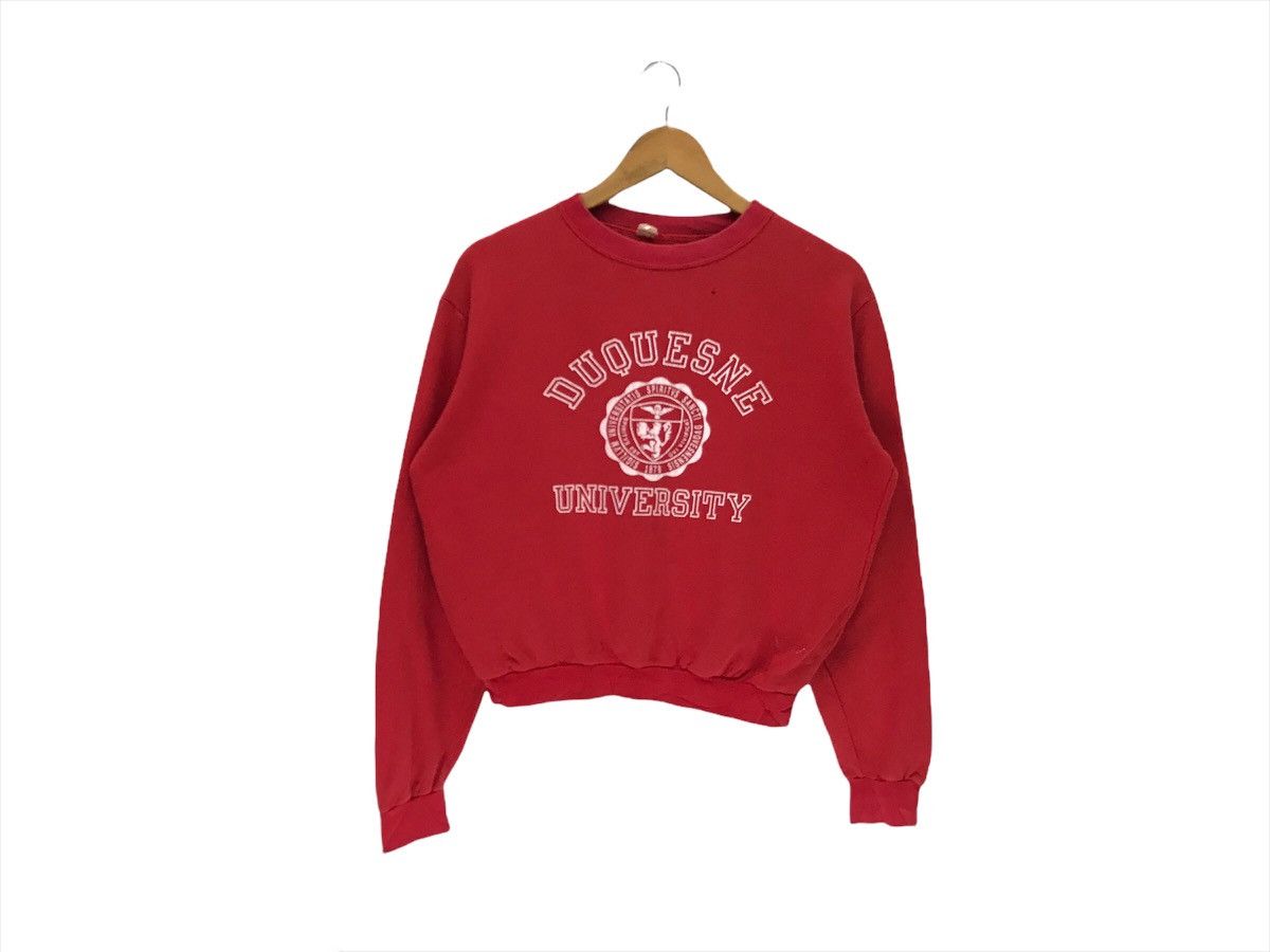 Vintage Vintage DUQUESNE University College Sweatshirt Size US S / EU 44-46 / 1 - 1 Thumbnail