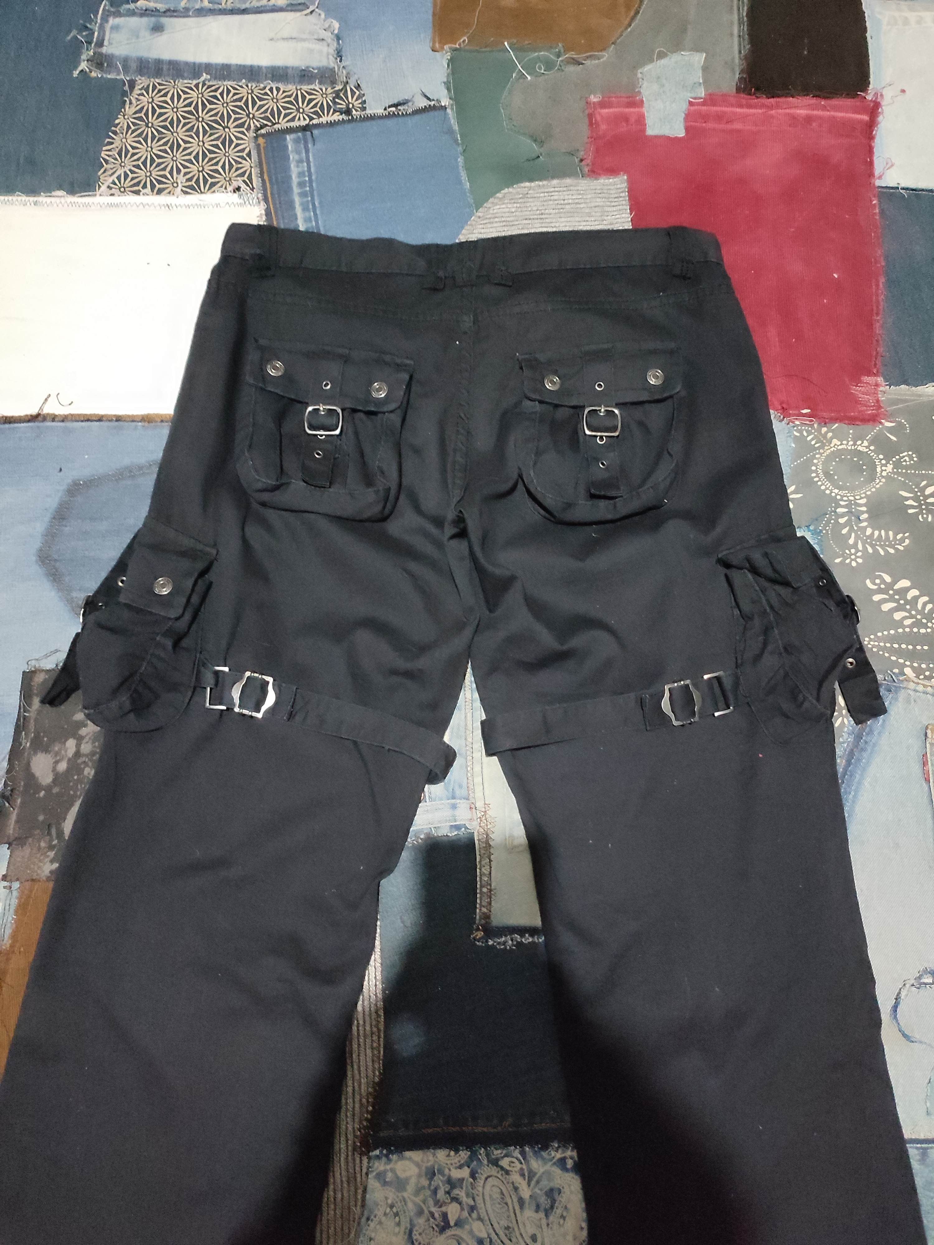 🔥Bike Star Japan Punk Bondage Cargo Nice Double Knee Pants