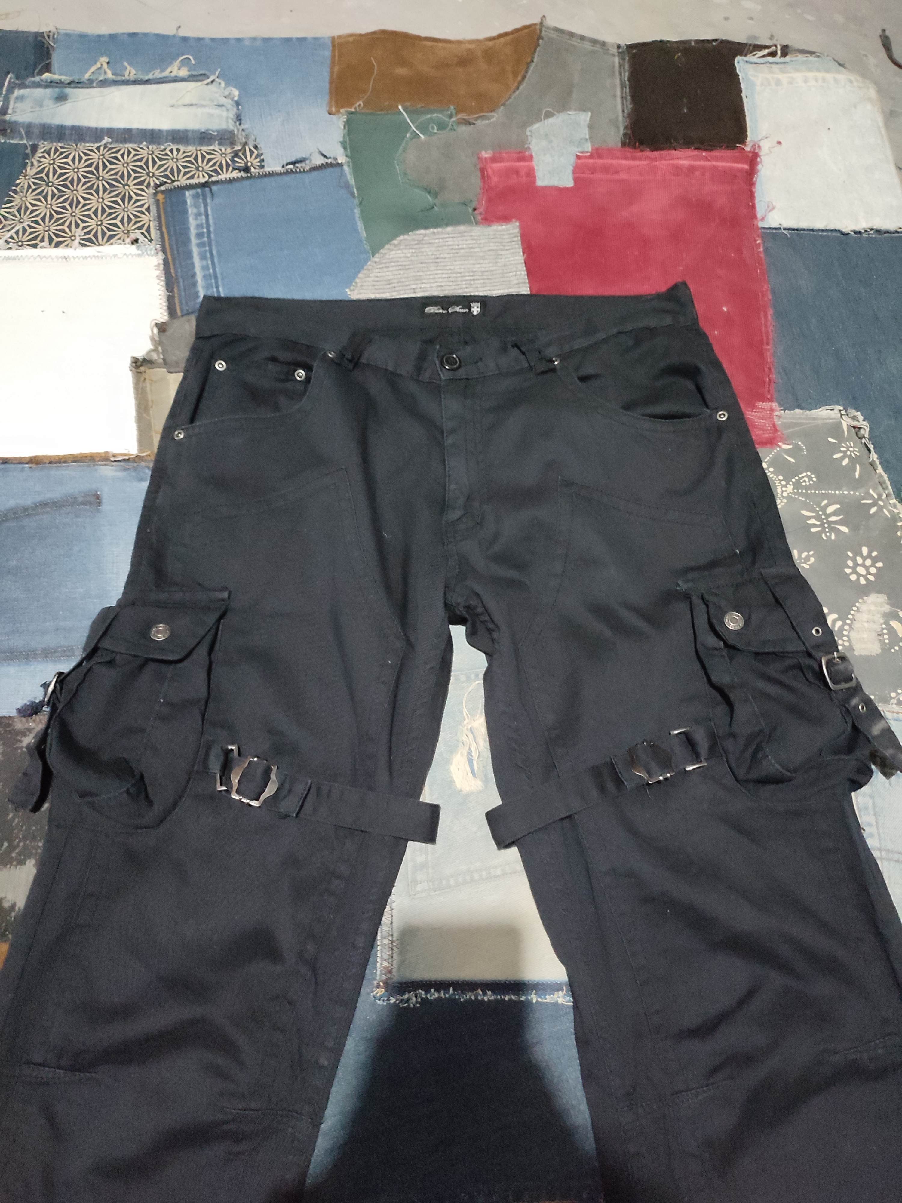 🔥Bike Star Japan Punk Bondage Cargo Nice Double Knee Pants