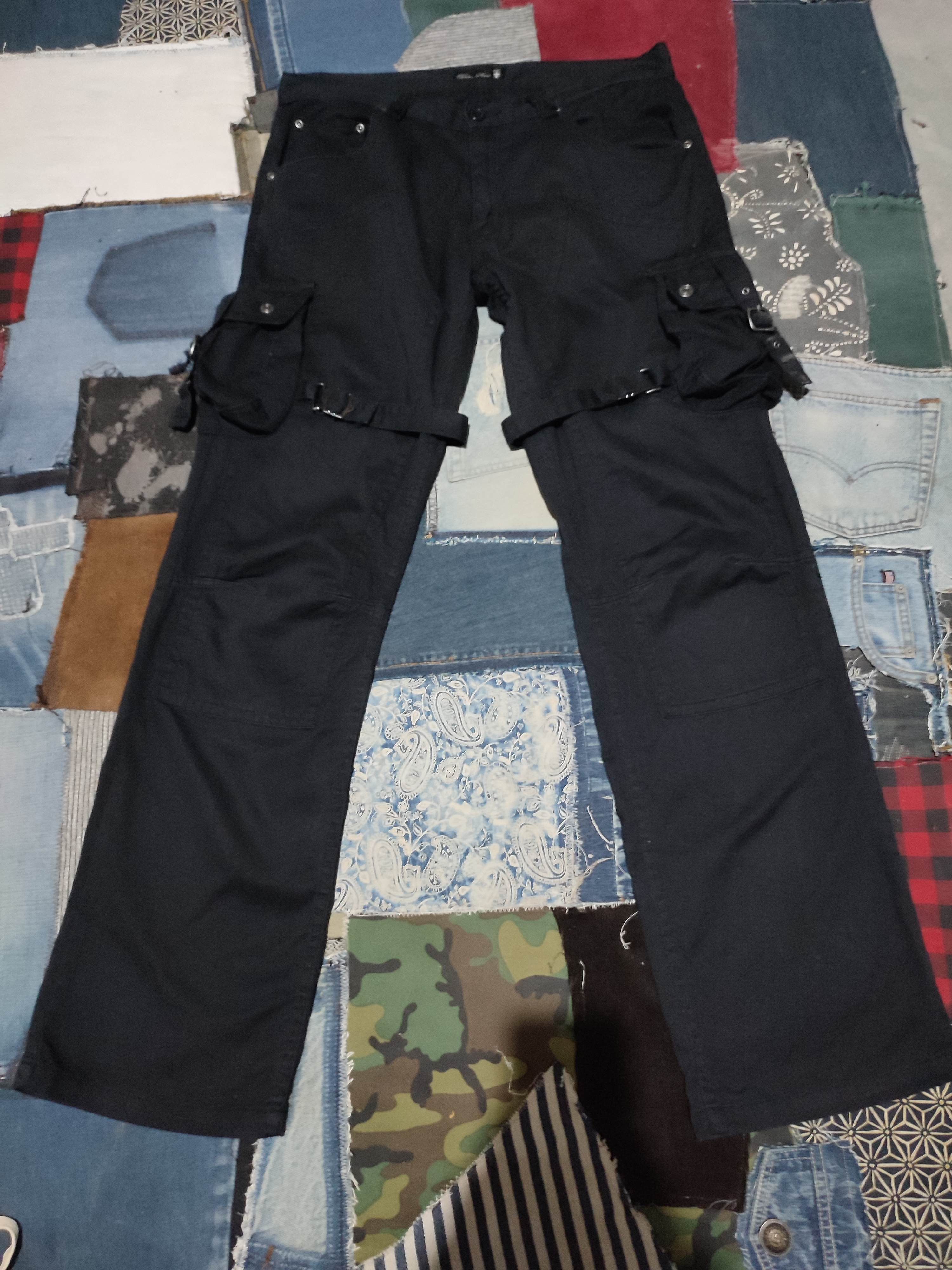 🔥Bike Star Japan Punk Bondage Cargo Nice Double Knee Pants