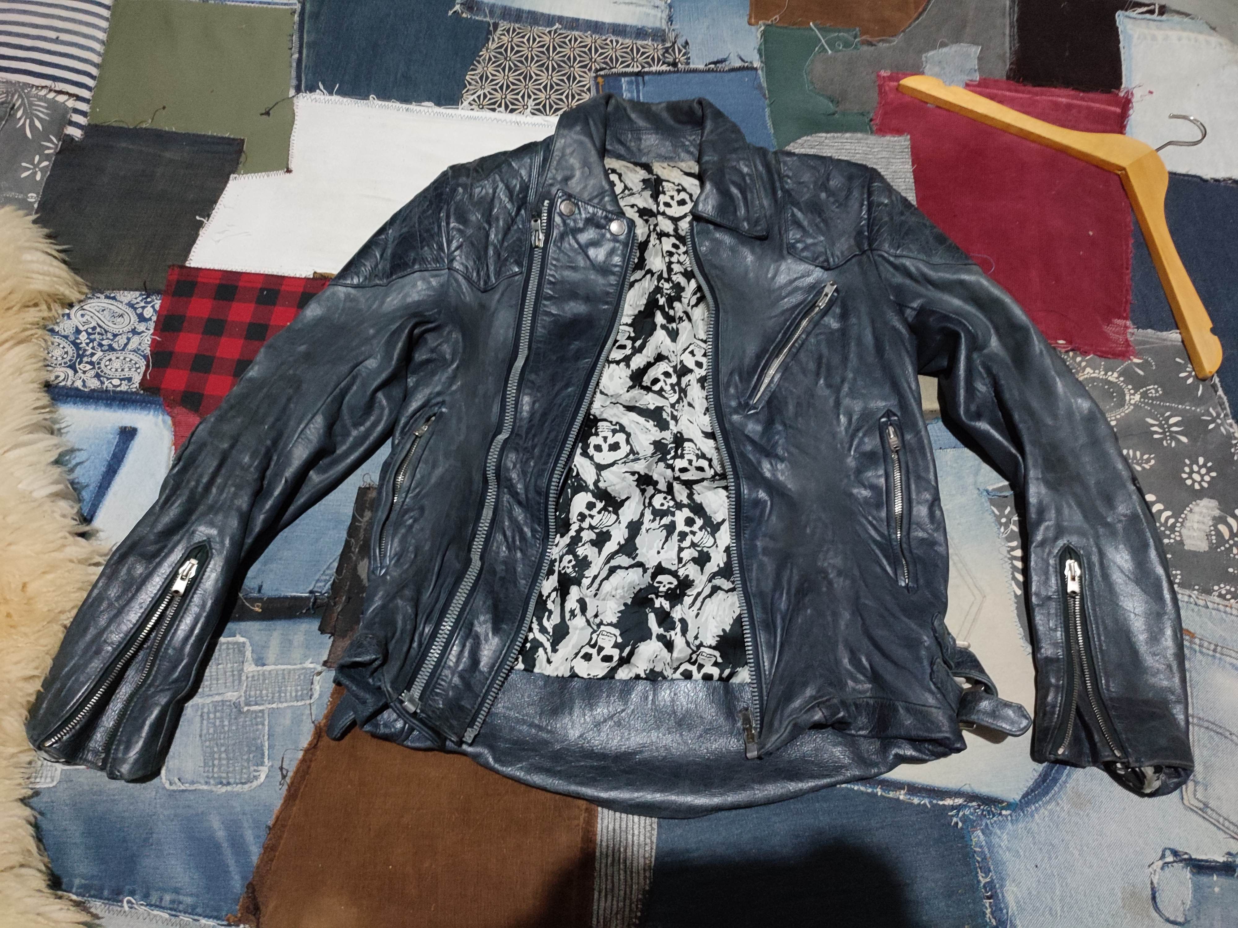 image of Archival Clothing x Number N Ine Archives Number Nine Ss01 Cow Hide Leather Jacket (Size Small)
