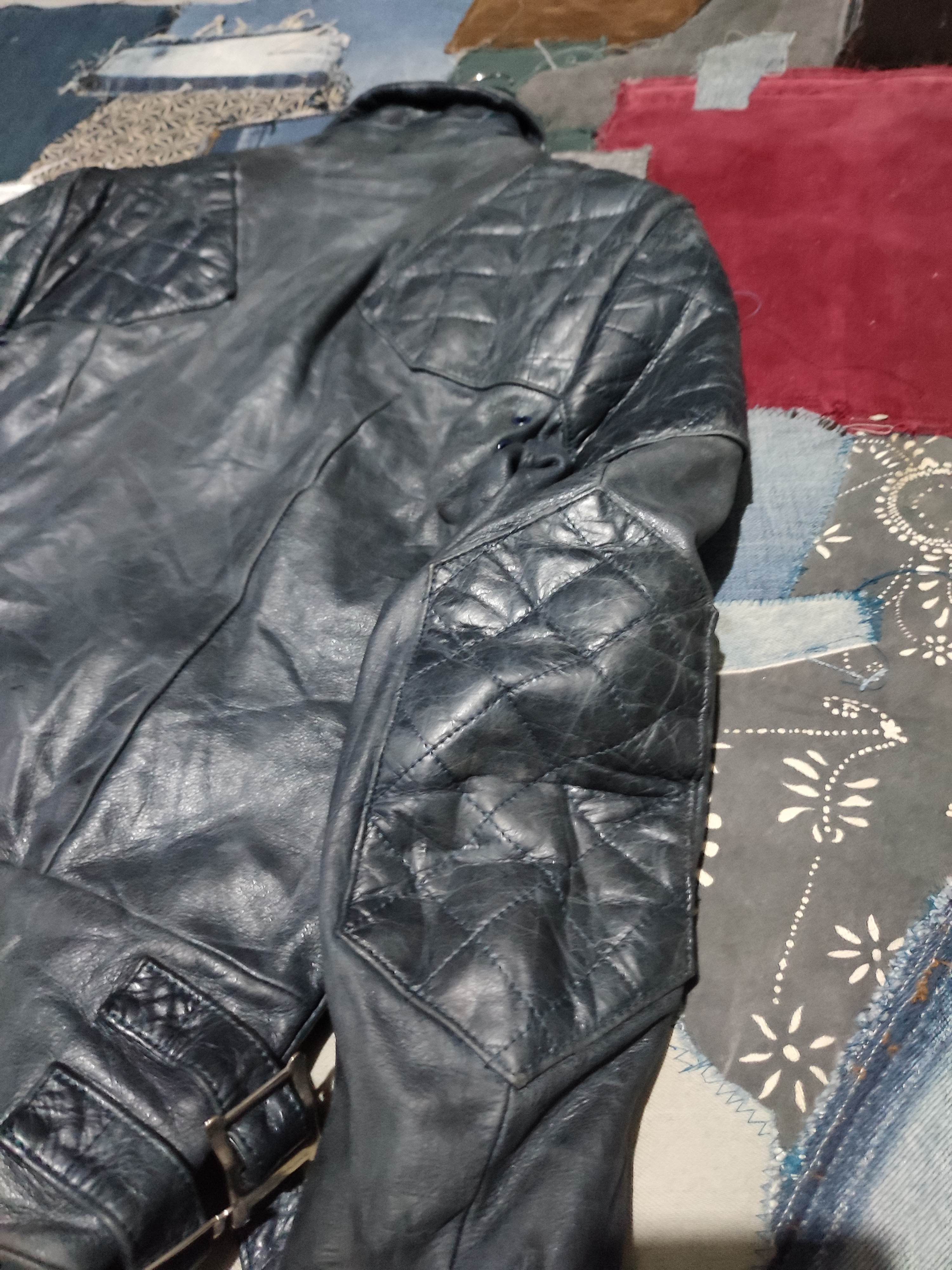 Number (N)ine Archives Number Nine SS01 Cow hide Leather Jacket Size US S / EU 44-46 / 1 - 8 Thumbnail