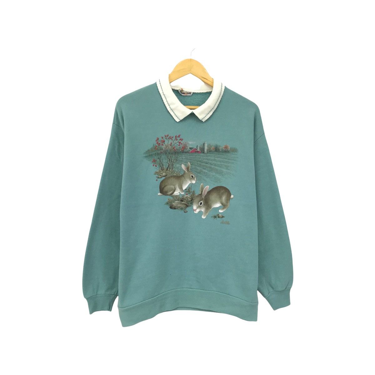 Vintage Vintage Morning Sun Sweatshirt Embroidery Art Design Size US M / EU 48-50 / 2 - 1 Thumbnail
