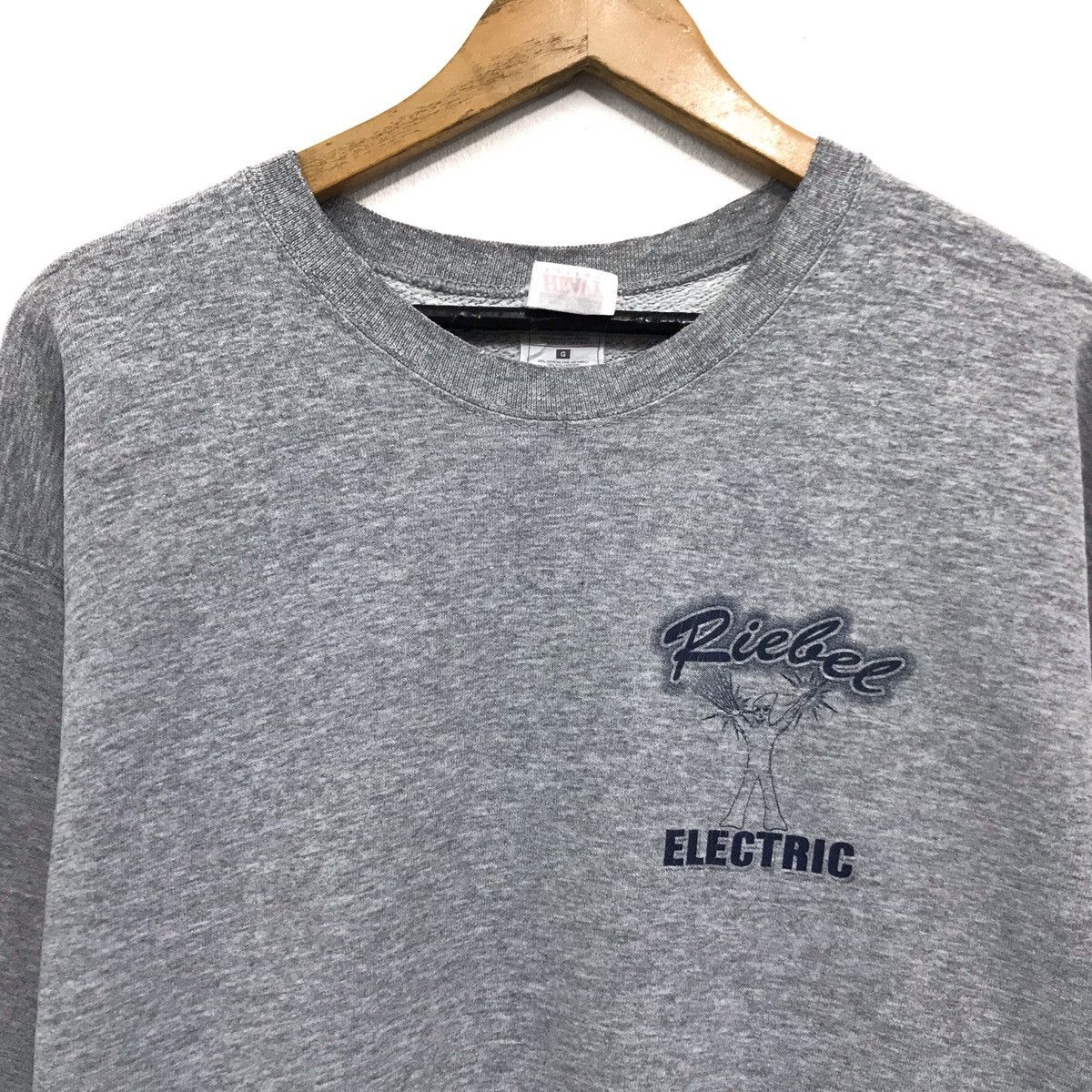 Fruit Of The Loom × Vintage Vintage Electrical Contractor Sweatshirt Riebel Electric Size US M / EU 48-50 / 2 - 4 Thumbnail