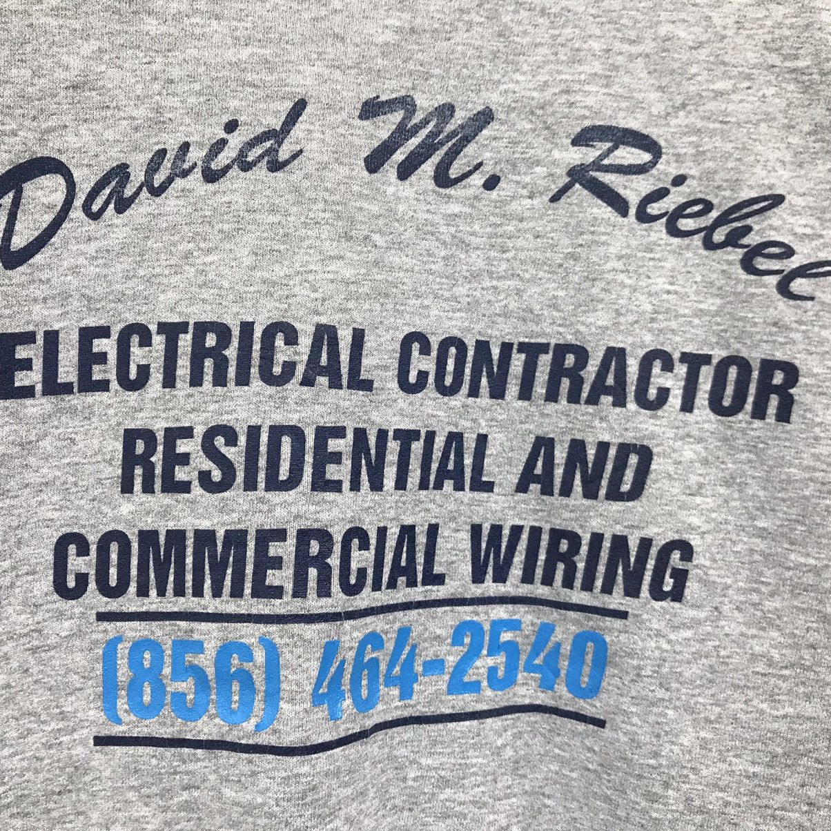 Fruit Of The Loom × Vintage Vintage Electrical Contractor Sweatshirt Riebel Electric Size US M / EU 48-50 / 2 - 7 Thumbnail