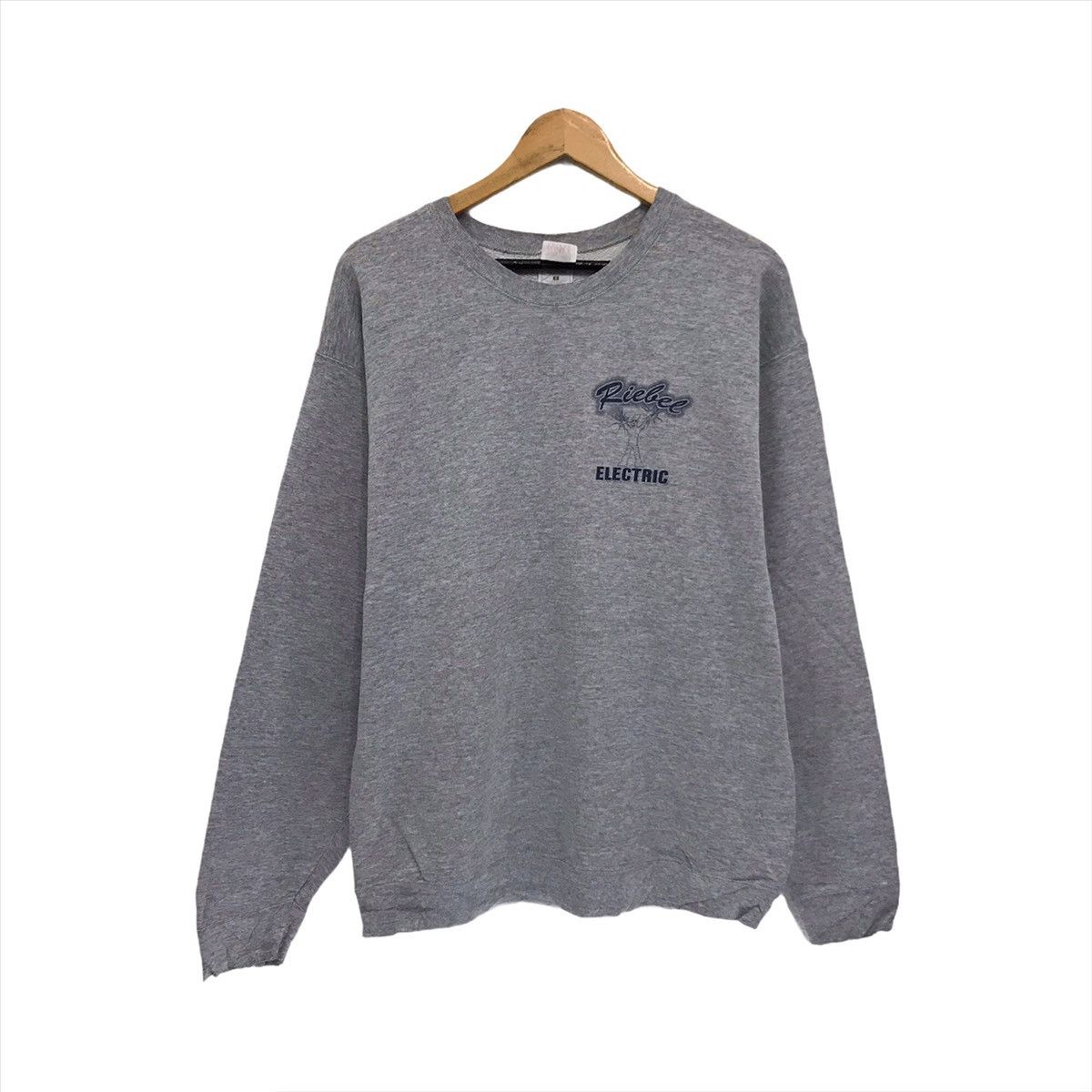 Fruit Of The Loom × Vintage Vintage Electrical Contractor Sweatshirt Riebel Electric Size US M / EU 48-50 / 2 - 2 Thumbnail