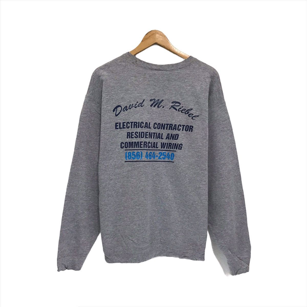 Fruit Of The Loom × Vintage Vintage Electrical Contractor Sweatshirt Riebel Electric Size US M / EU 48-50 / 2 - 3 Thumbnail