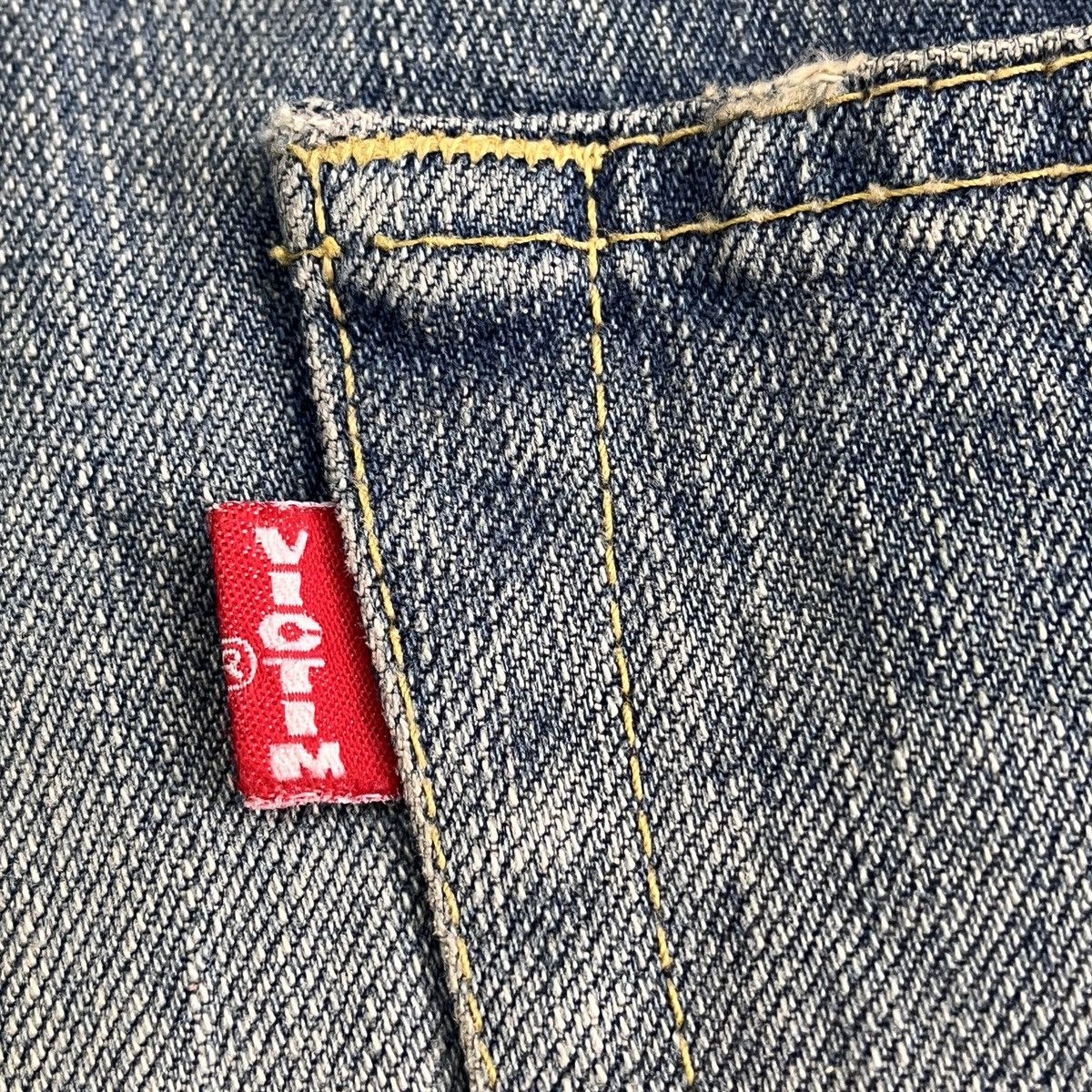 Fashion Victim Vintage Fashion Victim Denim Japan Ripped Leg Size US 34 / EU 50 - 12 Thumbnail