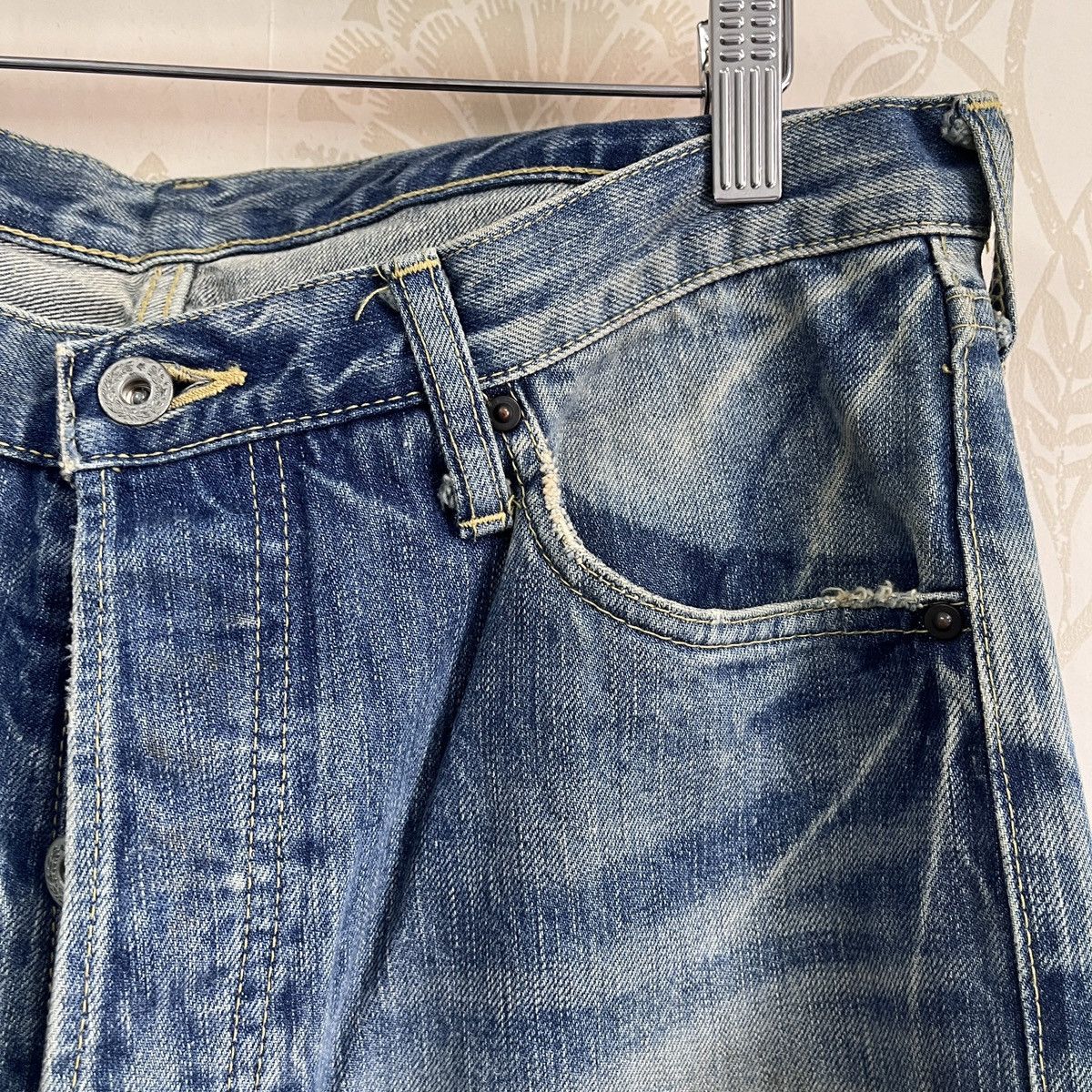 Fashion Victim Vintage Fashion Victim Denim Japan Ripped Leg Size US 34 / EU 50 - 5 Thumbnail