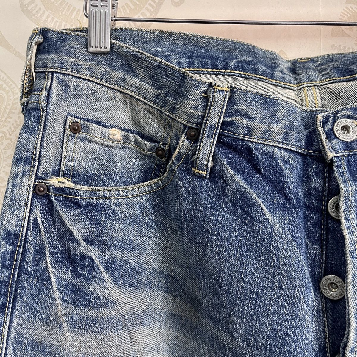 Fashion Victim Vintage Fashion Victim Denim Japan Ripped Leg Size US 34 / EU 50 - 4 Thumbnail