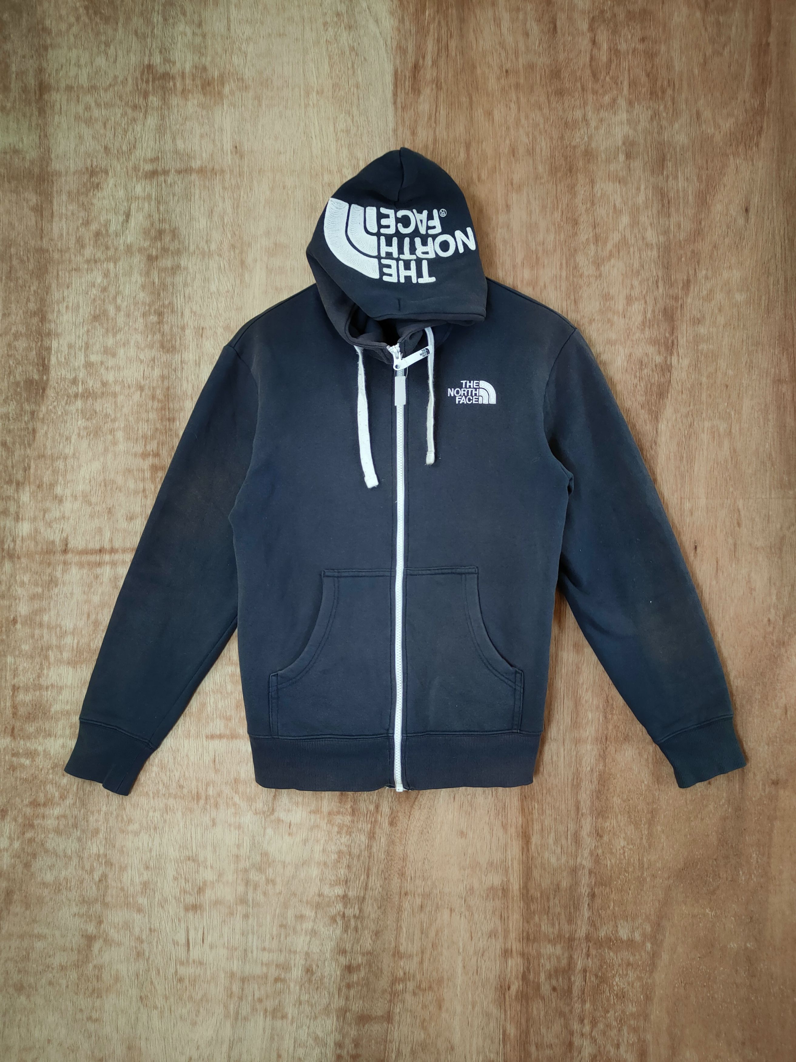 image of The North Face Hoodie Sweater Spell Out 46-642 in Black, Women's (Size Small)