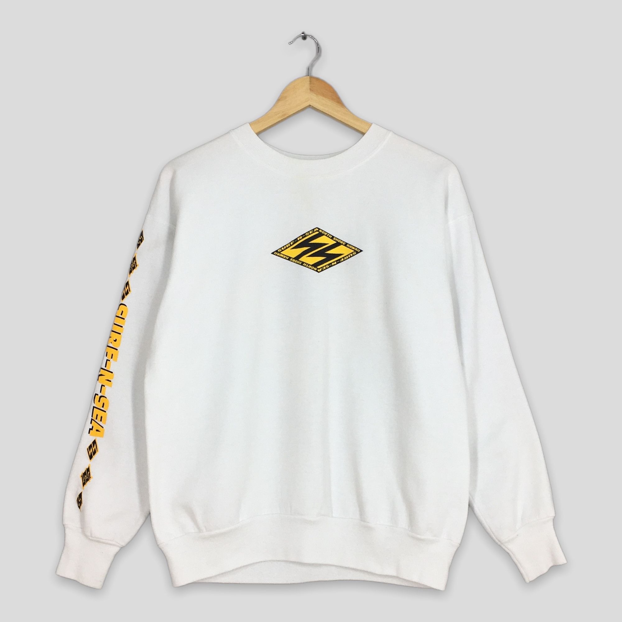 Vintage Vintage 90s Surfer Xing North Shore Sweatshirt Medium Size US M / EU 48-50 / 2 - 3 Thumbnail