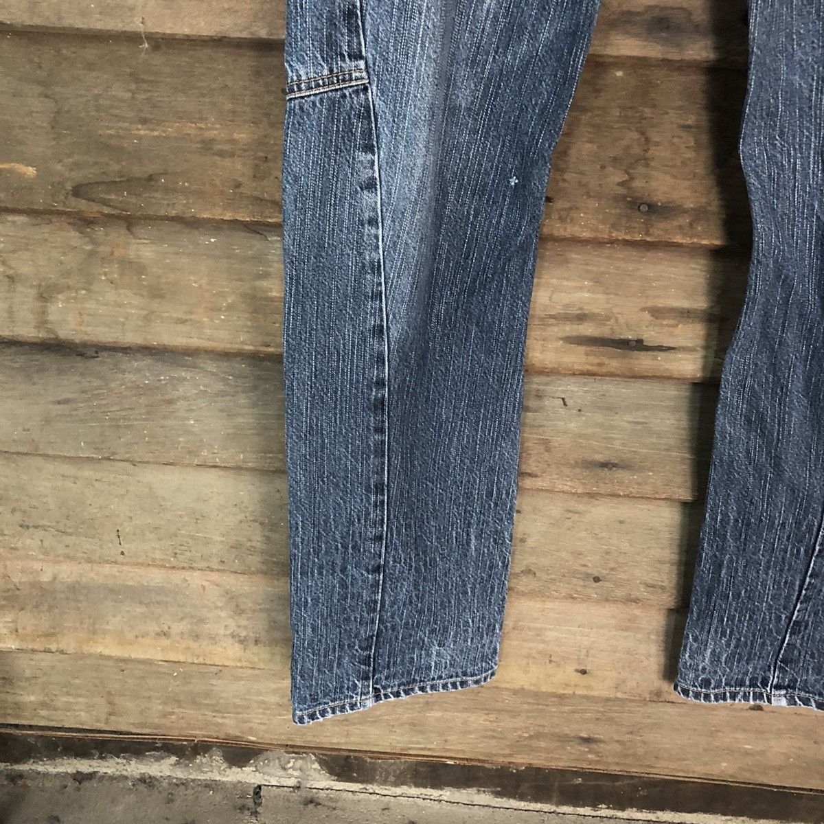 Japanese Brand DL Antifui Blue Denim double waist multizipper Pants #7082 Size 30" / US 8 / IT 44 - 7 Thumbnail