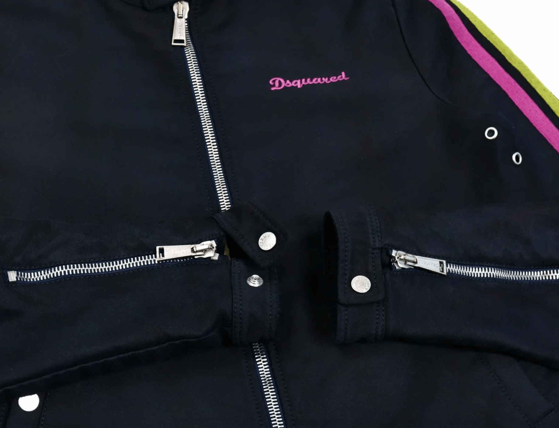 Dsquared2 Biker Zippers out Cotton Pilot Jacket Size US L / EU 52-54 / 3 - 6 Thumbnail