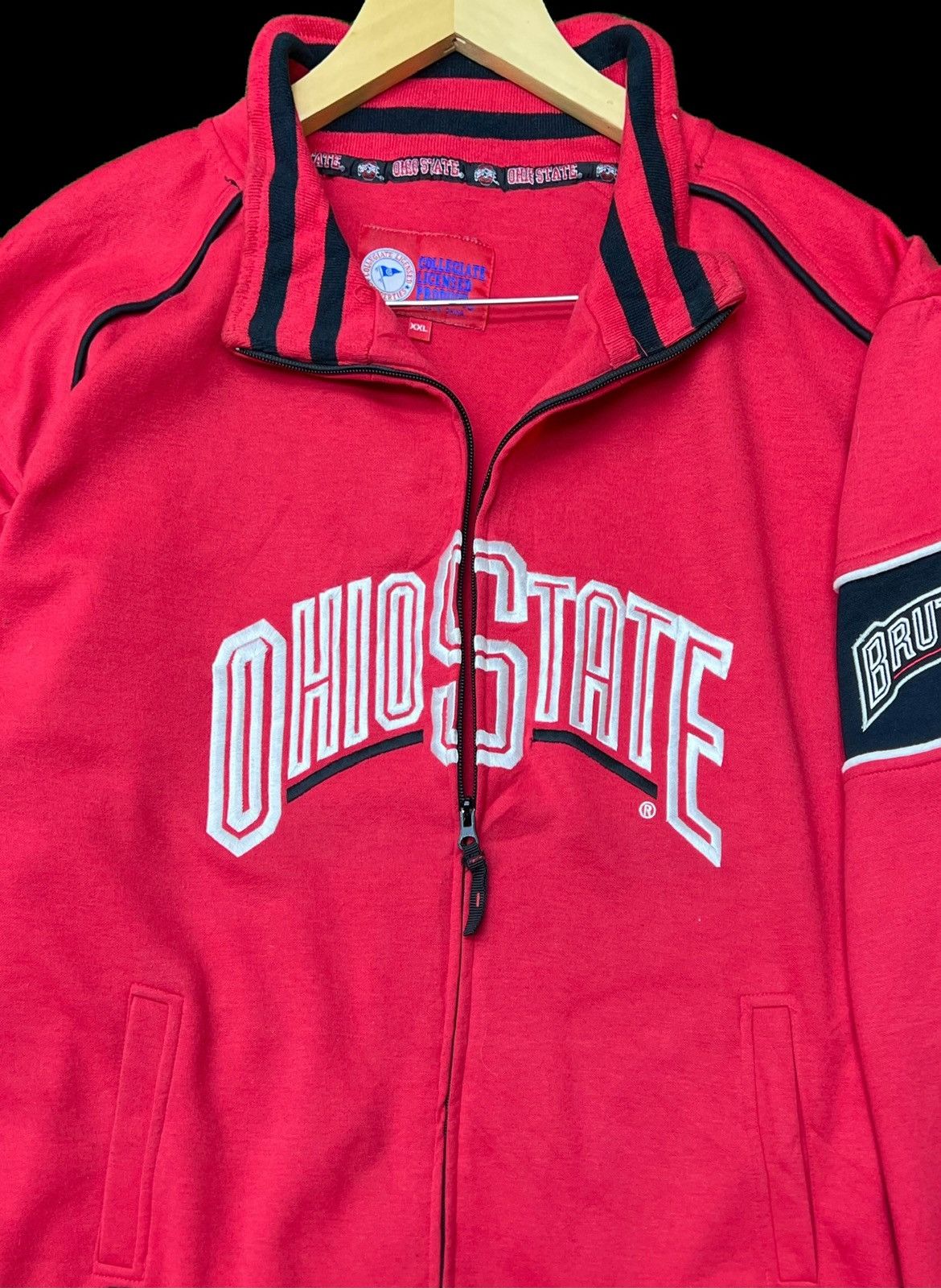 Brutus VINTAGE 90s OHIO STATE BRUTUS EMBROIDERED ZIPPER JACKET Size US XXL / EU 58 / 5 - 3 Thumbnail