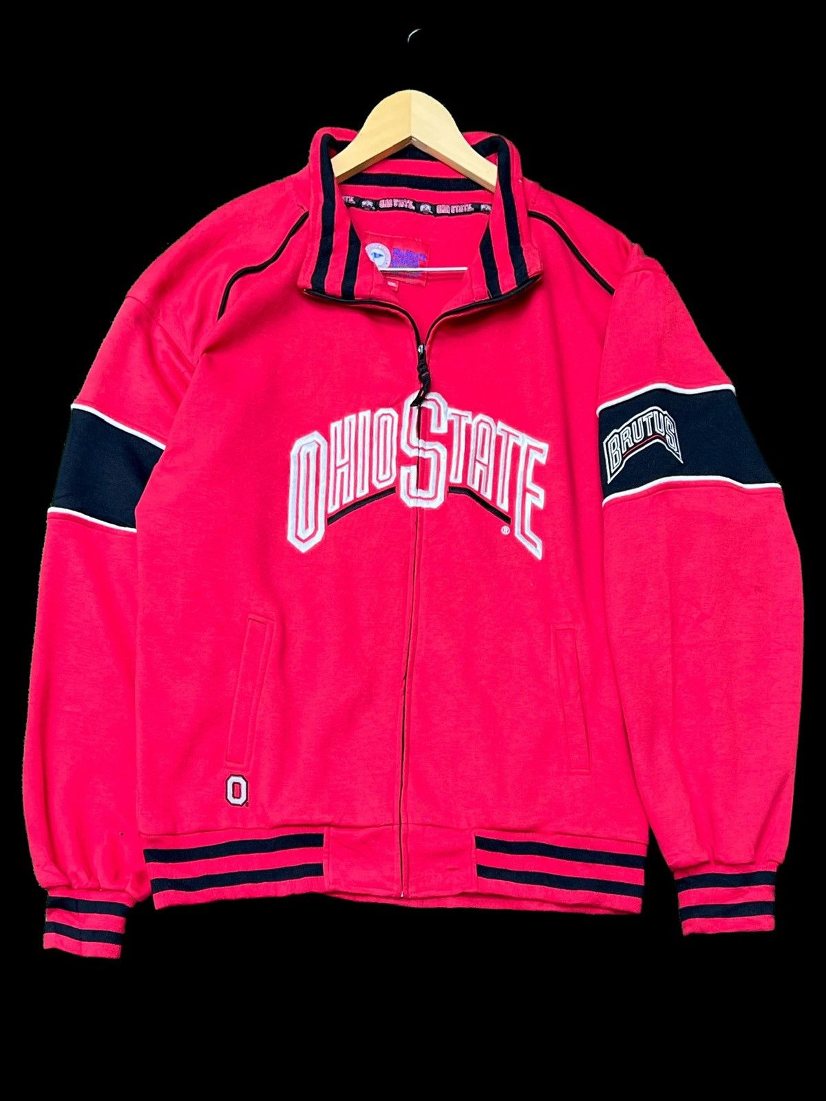 image of Vintage 90's Ohio State Brutus Embroidered Zipper Jacket, Men's (Size 2XL)