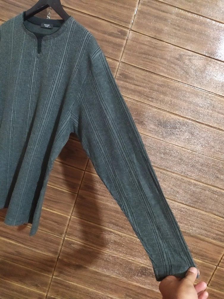 Vintage × Yohji Yamamoto Vintage Sacsny Ysaccs by Yohji Yamamoto Stripes Longsleeve Size US M / EU 48-50 / 2 - 5 Thumbnail