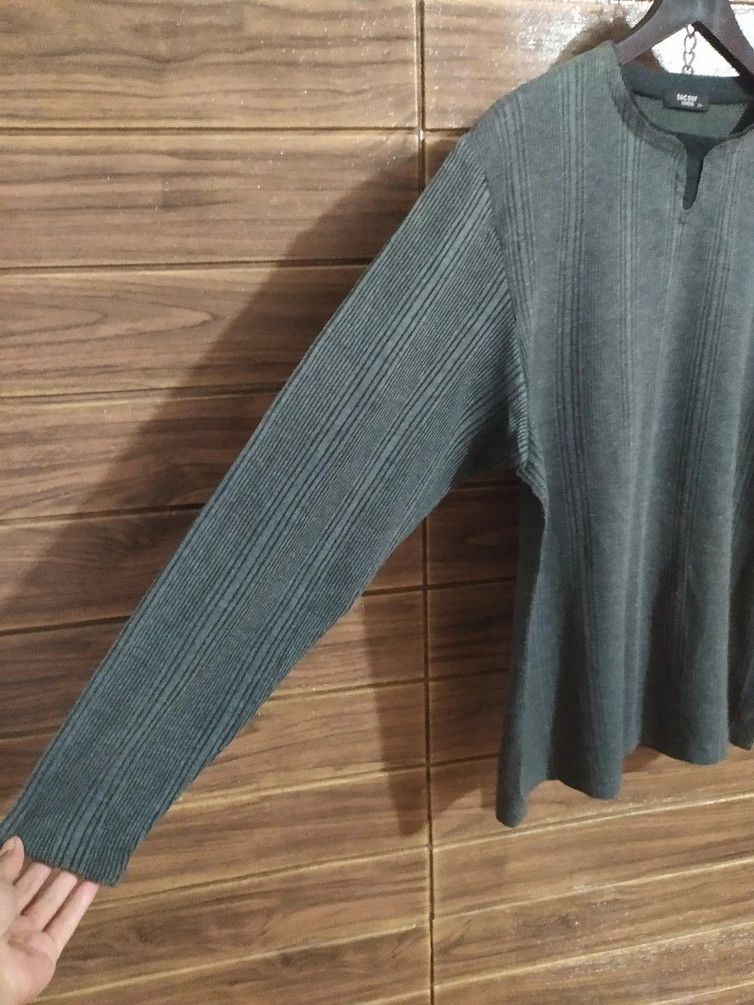 Vintage × Yohji Yamamoto Vintage Sacsny Ysaccs by Yohji Yamamoto Stripes Longsleeve Size US M / EU 48-50 / 2 - 4 Thumbnail