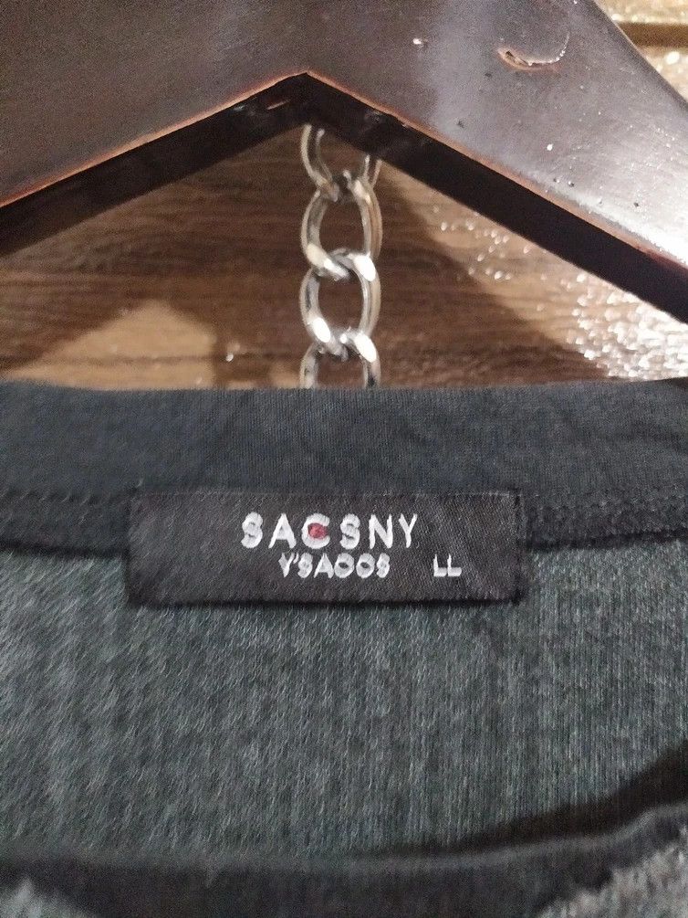 Vintage × Yohji Yamamoto Vintage Sacsny Ysaccs by Yohji Yamamoto Stripes Longsleeve Size US M / EU 48-50 / 2 - 3 Thumbnail