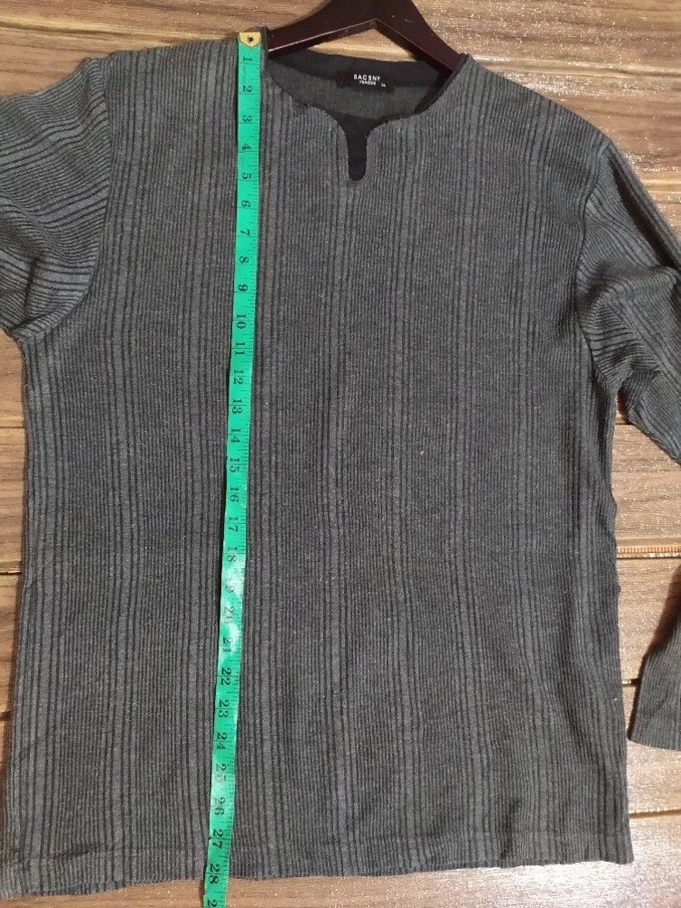 Vintage × Yohji Yamamoto Vintage Sacsny Ysaccs by Yohji Yamamoto Stripes Longsleeve Size US M / EU 48-50 / 2 - 11 Thumbnail