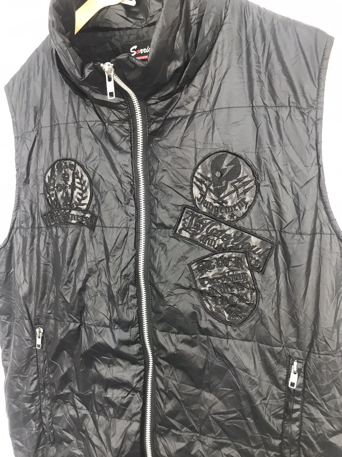 Japanese Brand × Seditionaries Sorridere Down puffer zipper sleeveless jacket with patches Size US M / EU 48-50 / 2 - 6 Thumbnail
