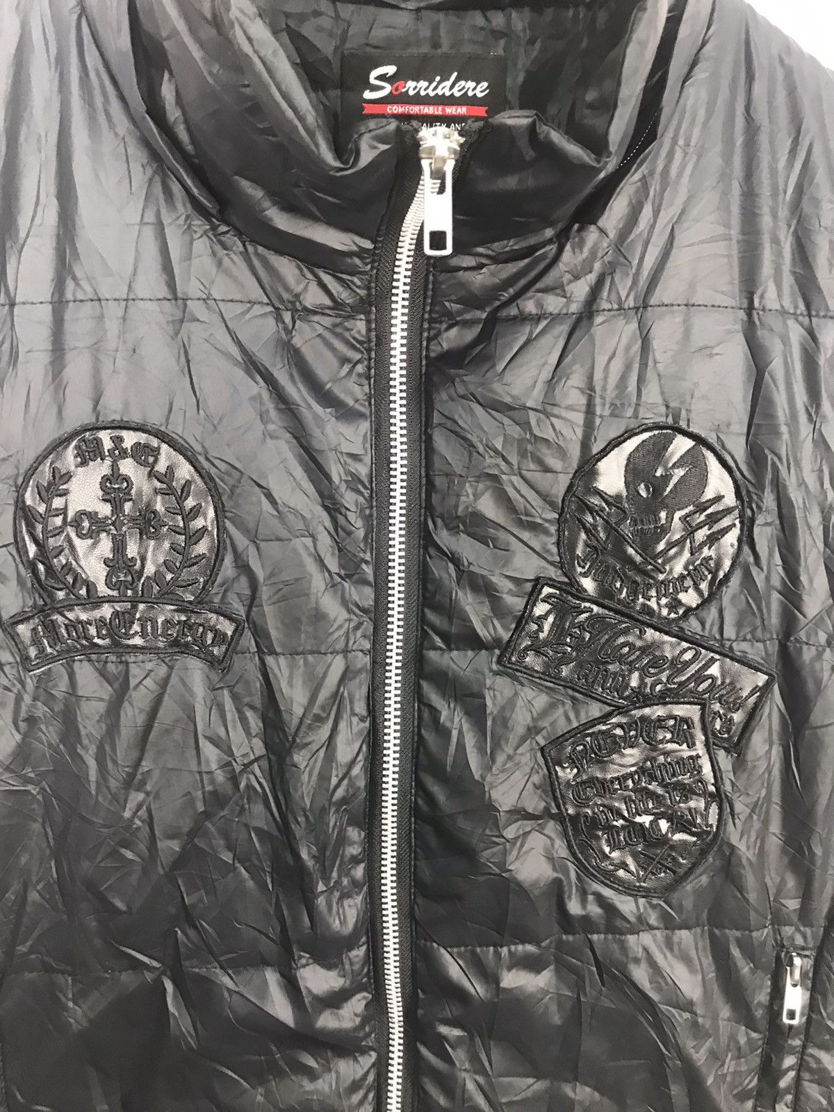Japanese Brand × Seditionaries Sorridere Down puffer zipper sleeveless jacket with patches Size US M / EU 48-50 / 2 - 8 Thumbnail