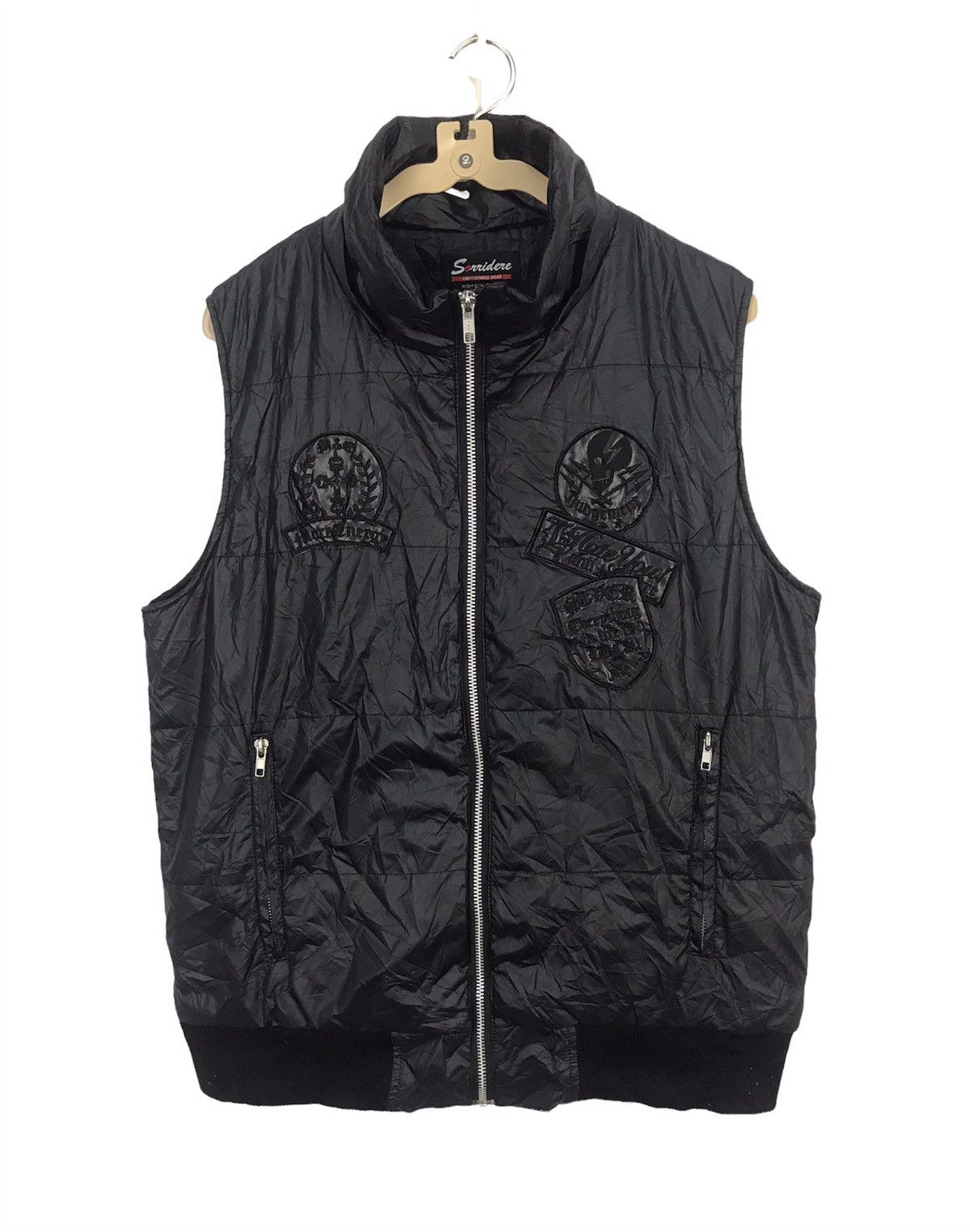 Japanese Brand × Seditionaries Sorridere Down puffer zipper sleeveless jacket with patches Size US M / EU 48-50 / 2 - 1 Thumbnail