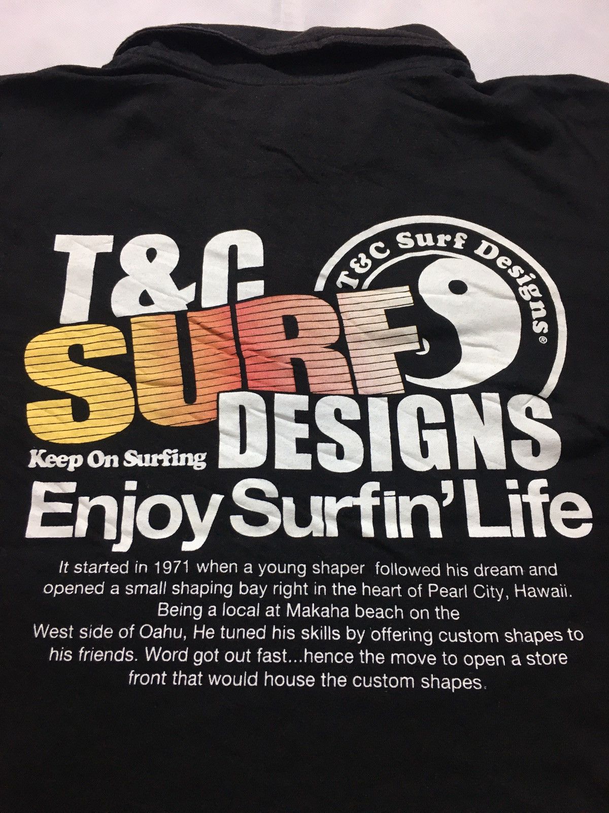 Japanese Brand T&C Surf Design Big Logo Polo Tee Shirt Size US XL / EU 56 / 4 - 12 Thumbnail