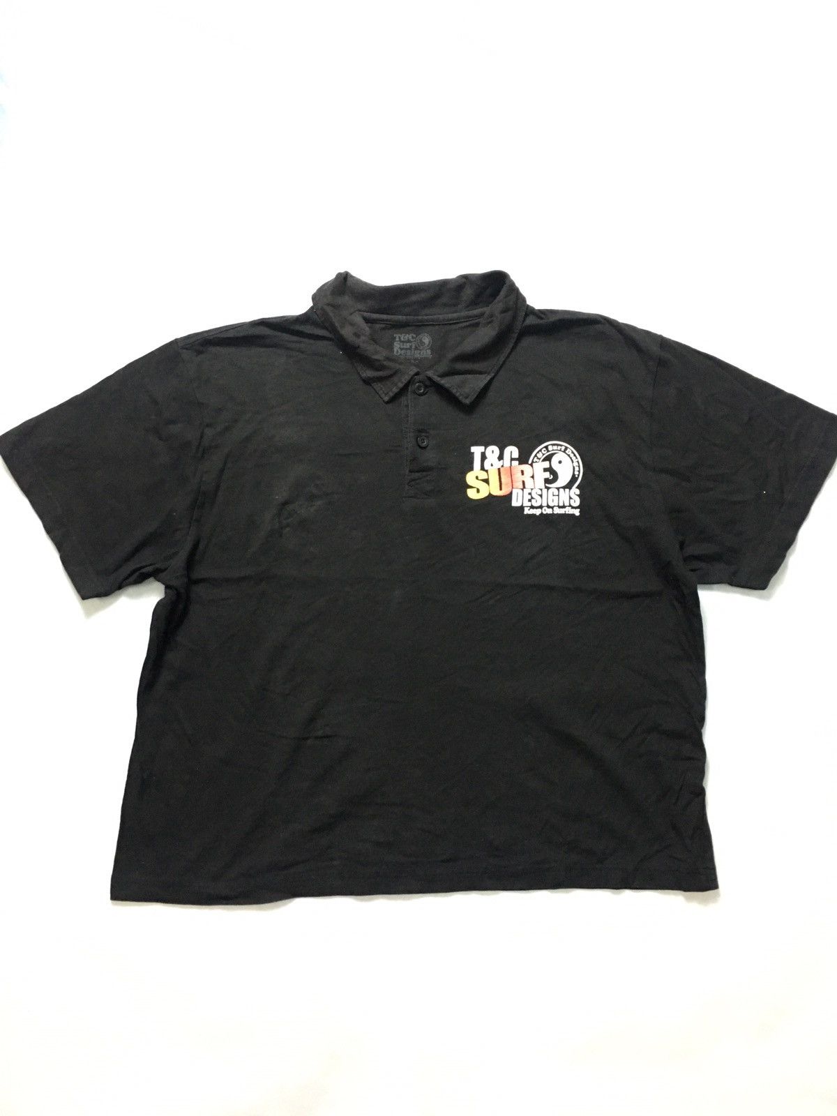 Japanese Brand T&C Surf Design Big Logo Polo Tee Shirt Size US XL / EU 56 / 4 - 2 Thumbnail