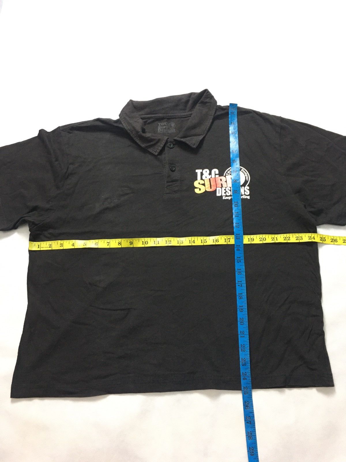 Japanese Brand T&C Surf Design Big Logo Polo Tee Shirt Size US XL / EU 56 / 4 - 11 Thumbnail