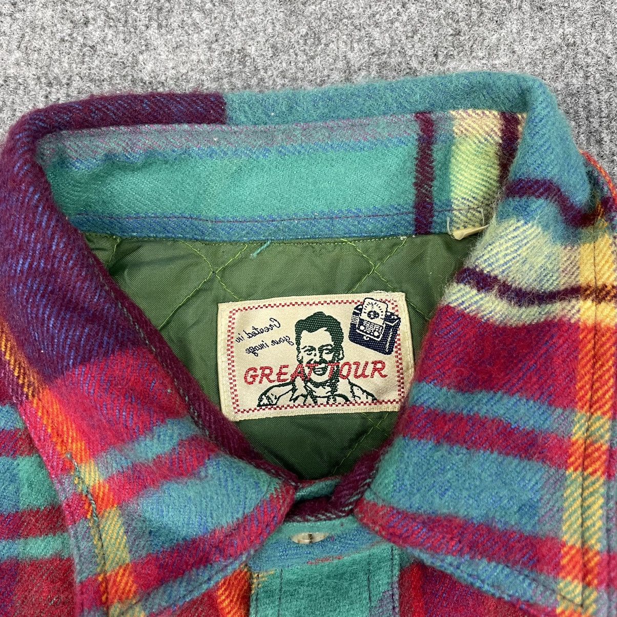 Flannel × Japanese Brand × Vintage Great Tour Vintage Flannel Wool Jacket Size US L / EU 52-54 / 3 - 3 Thumbnail
