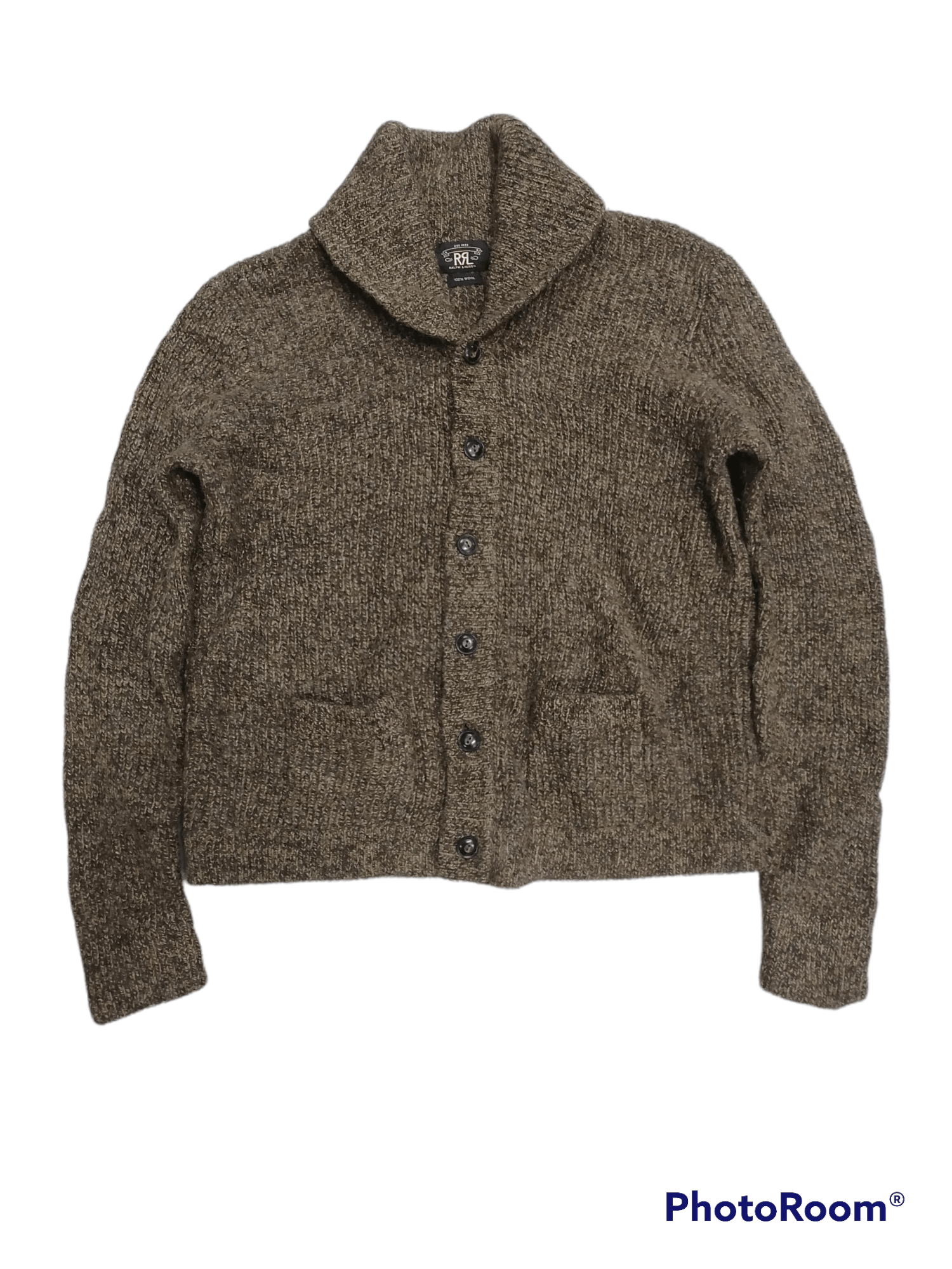 Rare🔥Polo RRL Wool Heavy Knit Cardigan