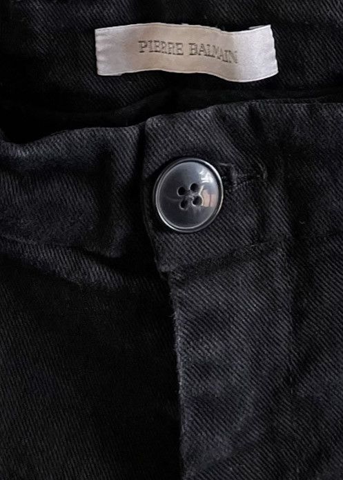 Pierre Balmain Pierre Balmain Black Pleated Twill Shorts Size US 32 / EU 48 - 2 Thumbnail