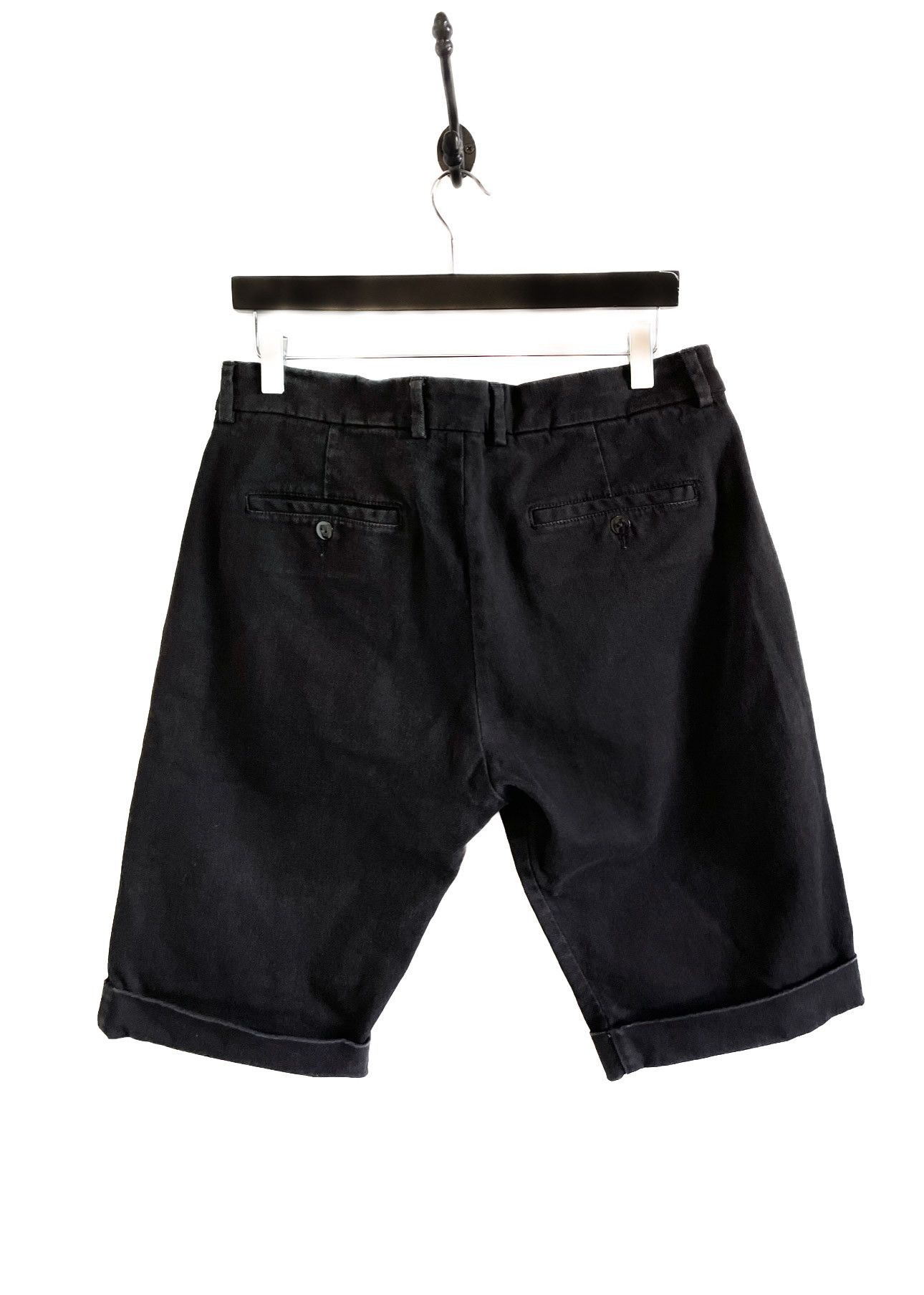 Pierre Balmain Pierre Balmain Black Pleated Twill Shorts Size US 32 / EU 48 - 3 Thumbnail
