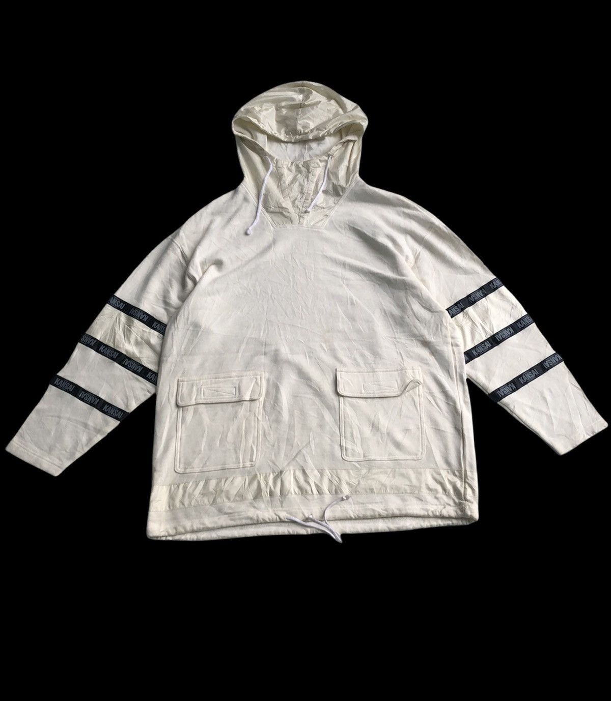 Japanese Brand × Kansai Yamamoto FREE SHIPPING INTERNATIONAL Kansai Impact Full Taped Hoodie Size US L / EU 52-54 / 3 - 1 Thumbnail