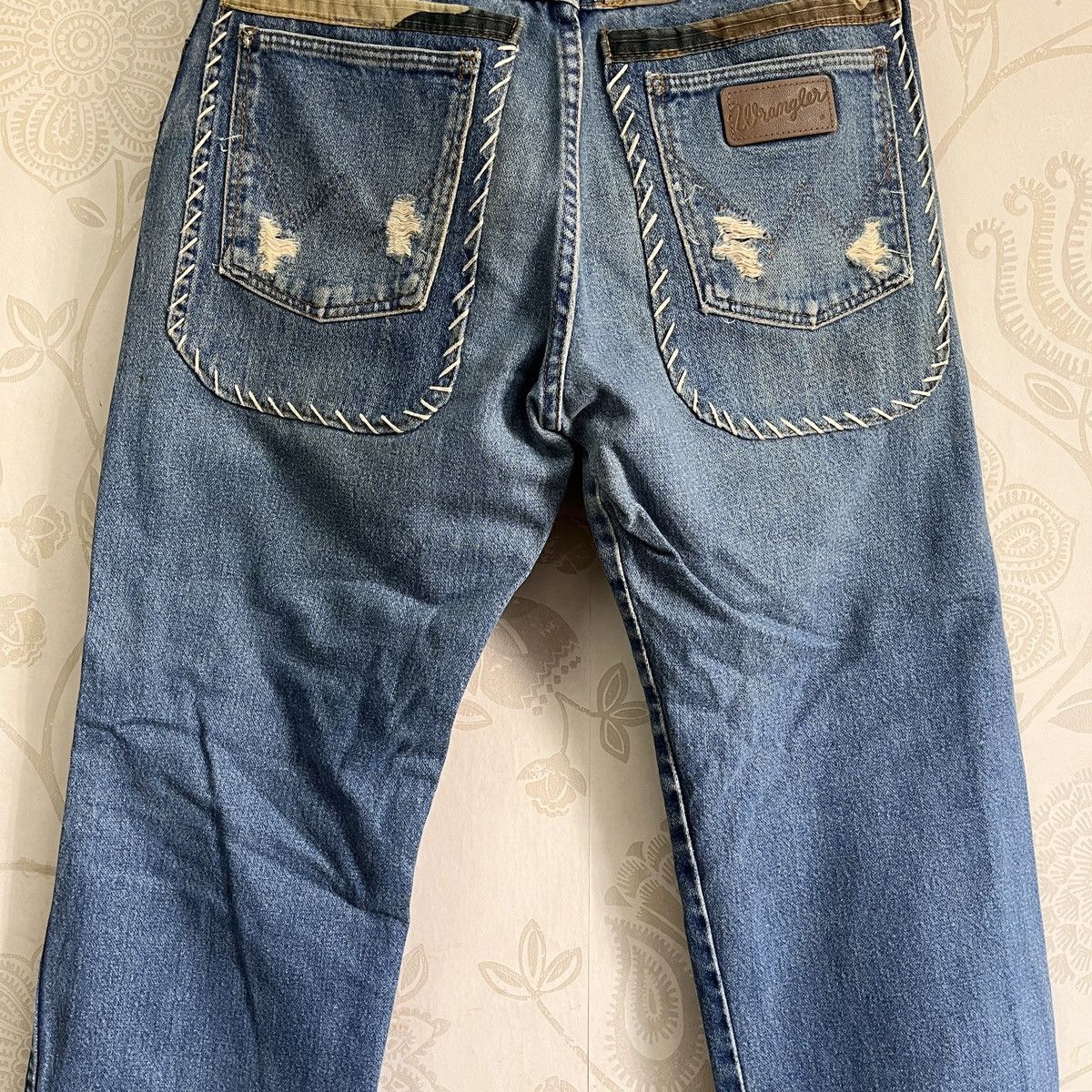 Vintage Vintage Rare Wrangler Army Camouflage Edition Distressed Size US 30 / EU 46 - 13 Thumbnail