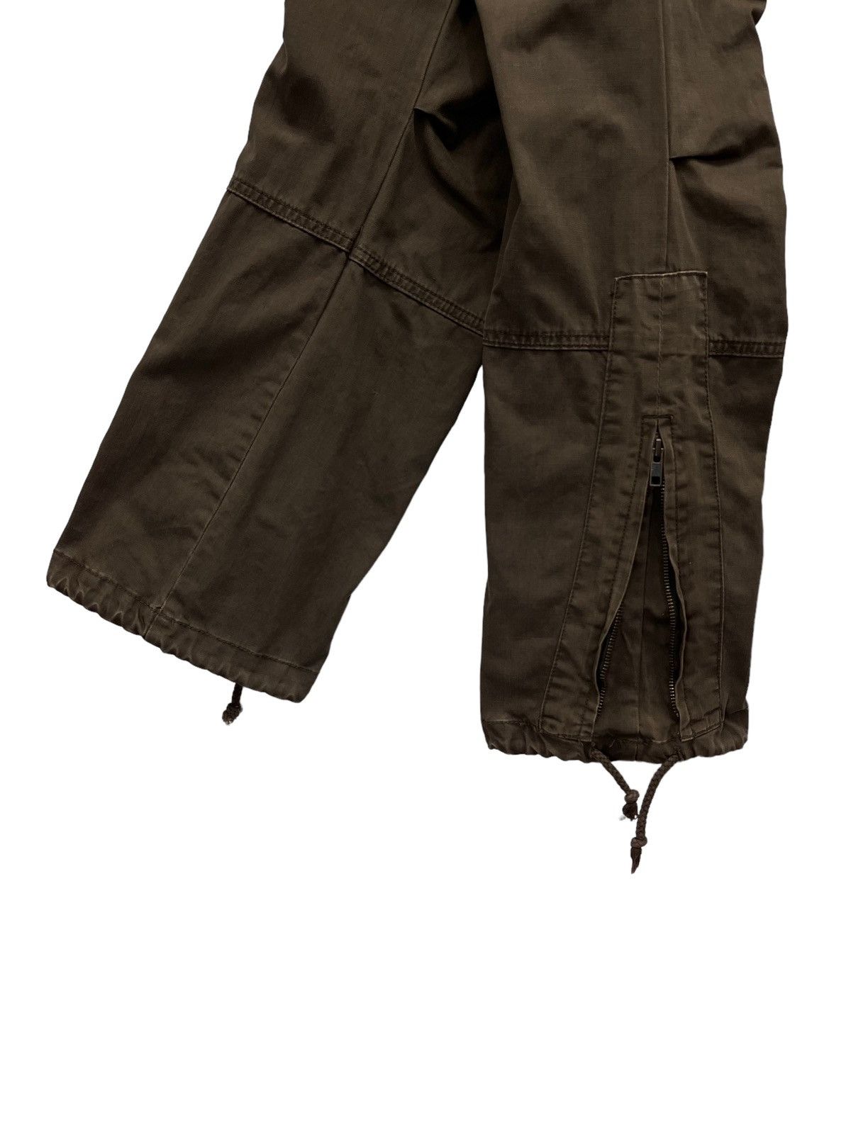 Japanese Brand JAPAN'S Drawstring Brown Studded Flap Zipper Leg Cargo Size US 41 - 4 Thumbnail
